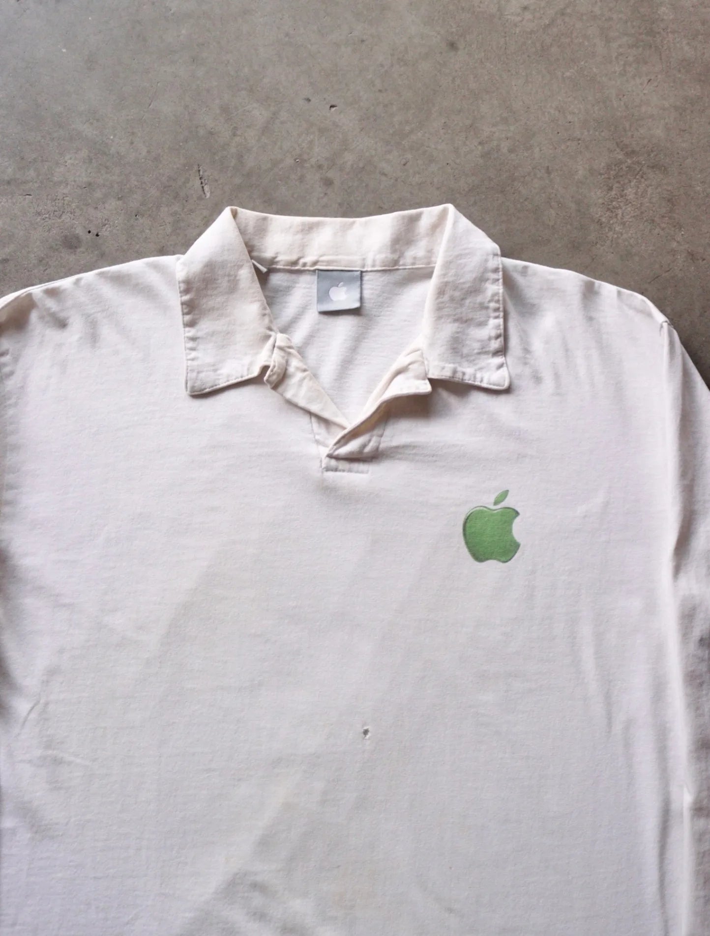 1990S APPLE COLLARED L/S TEE