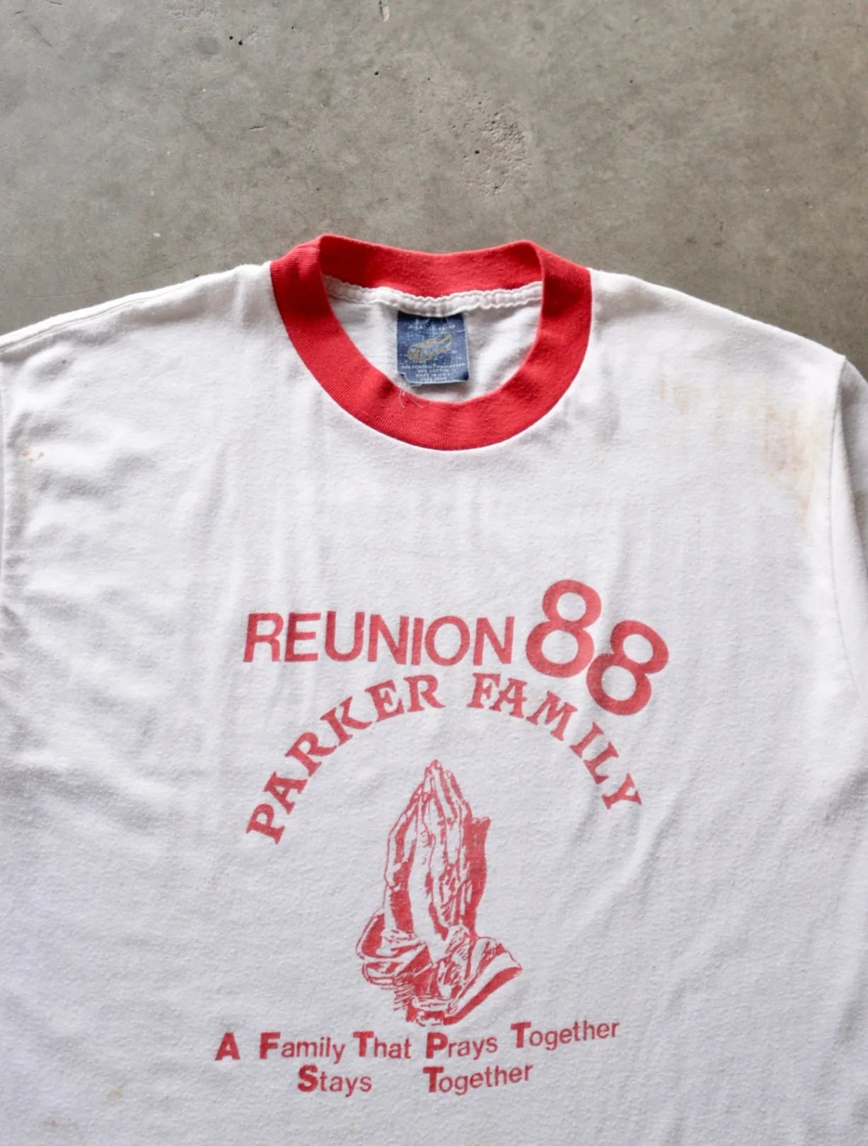 1980S FAMILY REUNION RINGER TEE