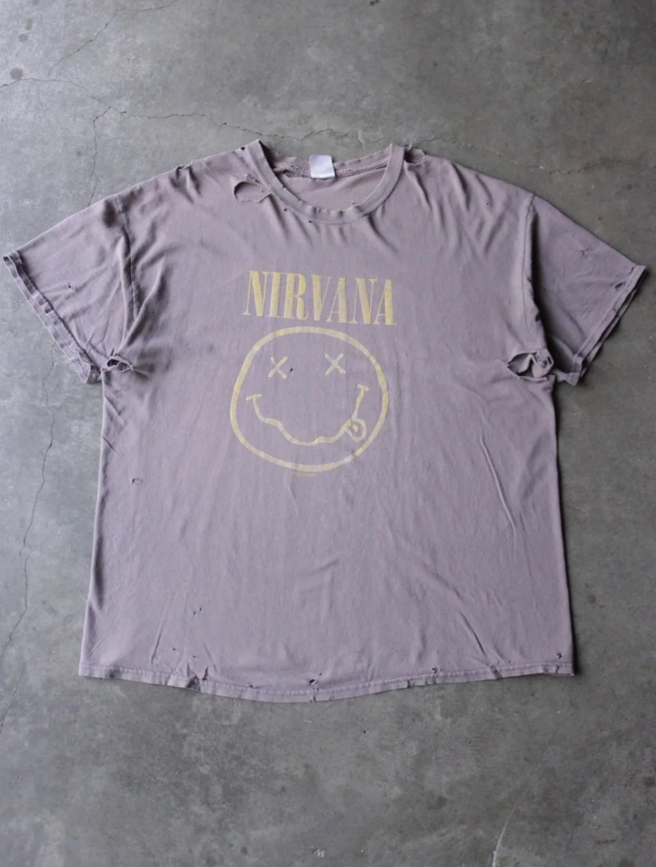 2000S NIRVANA DISTRESSED BAND TEE