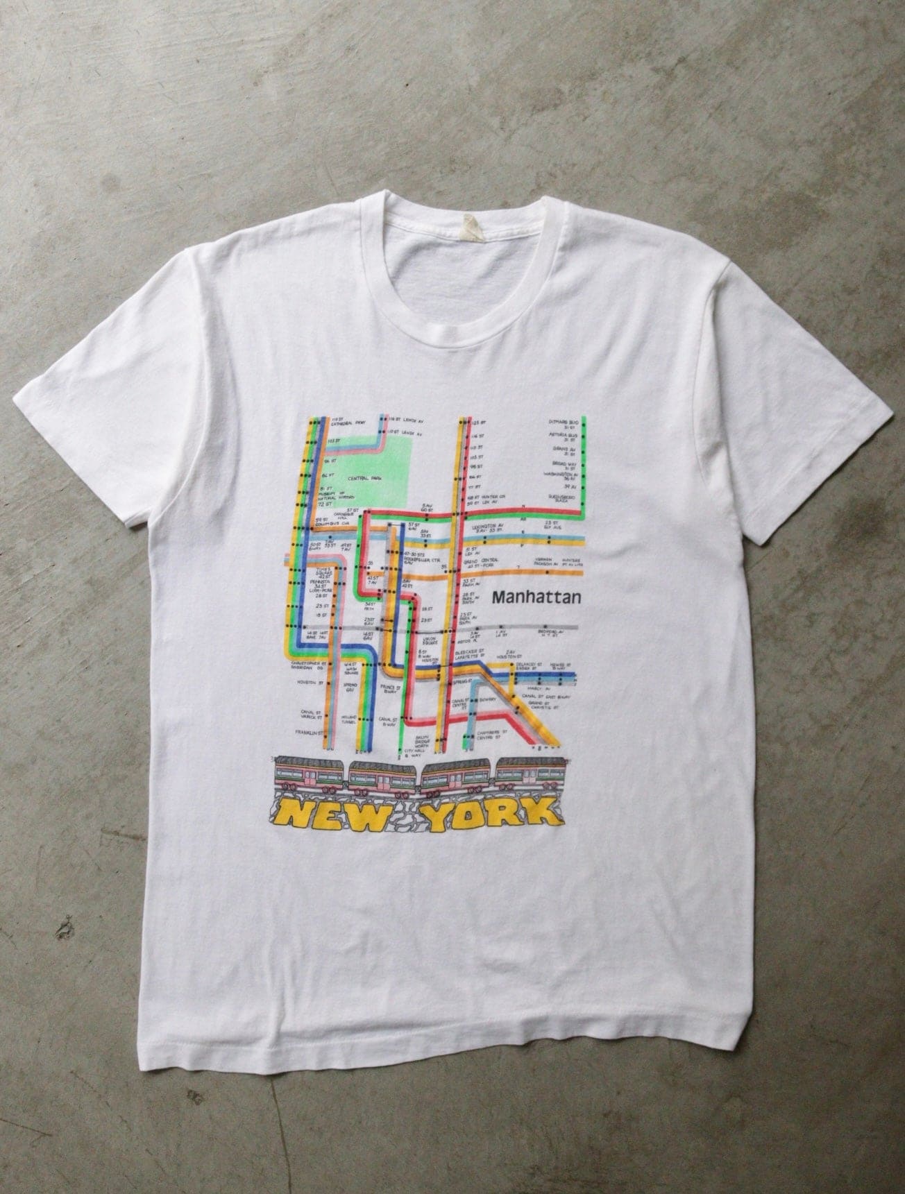 1990S NEW YORK TRANSIT MAP TEE