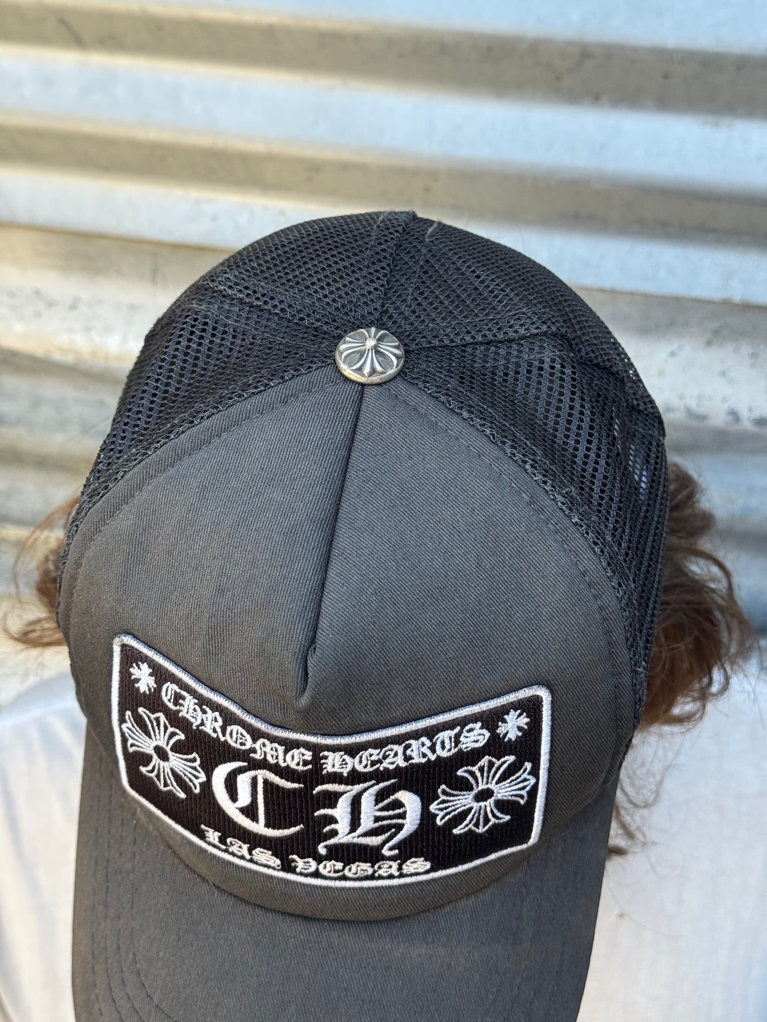 2000S CHROME HEARTS LAS VEGAS FADED TRUCKER HAT