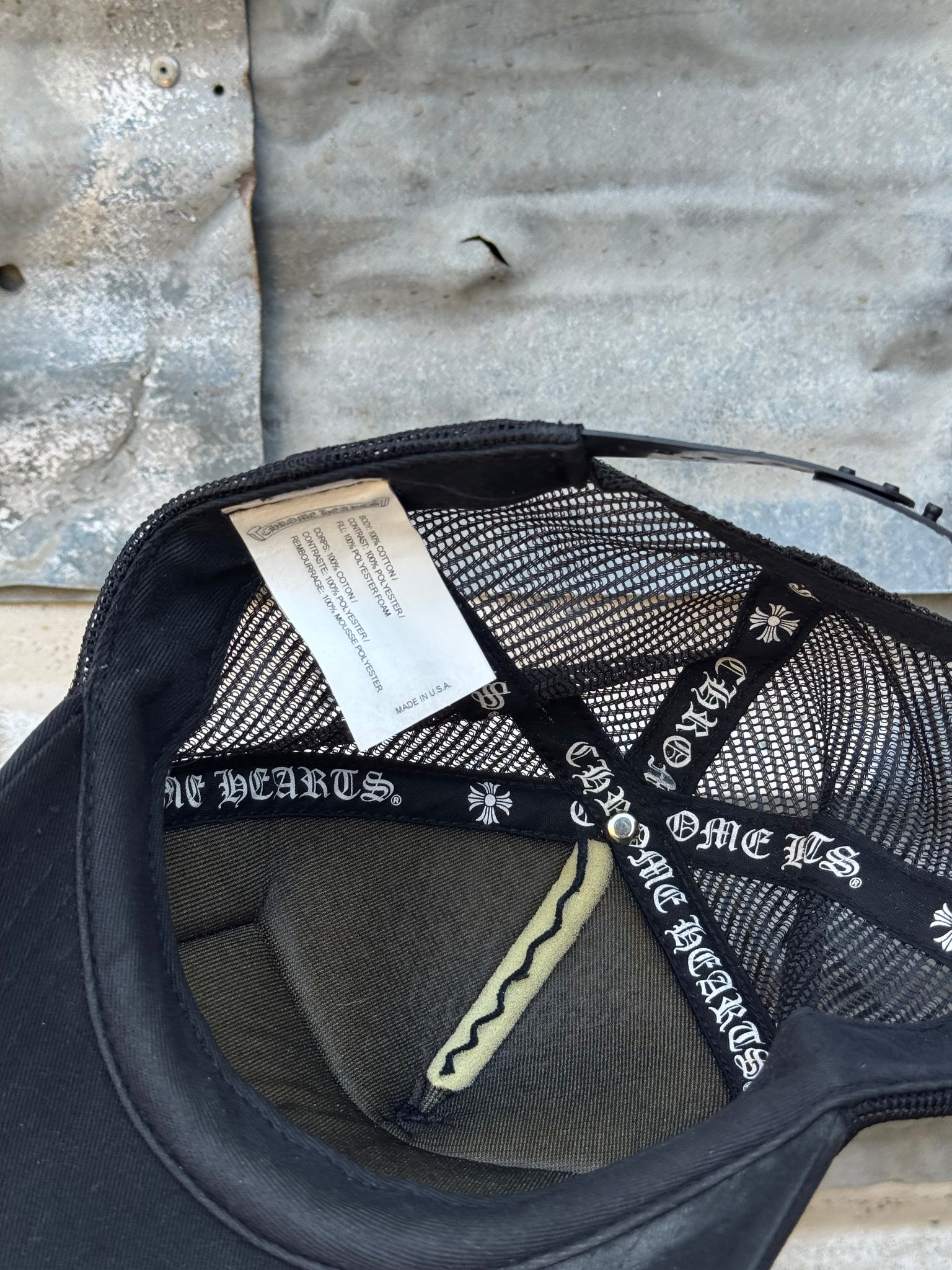 2000S CHROME HEARTS LAS VEGAS FADED TRUCKER HAT