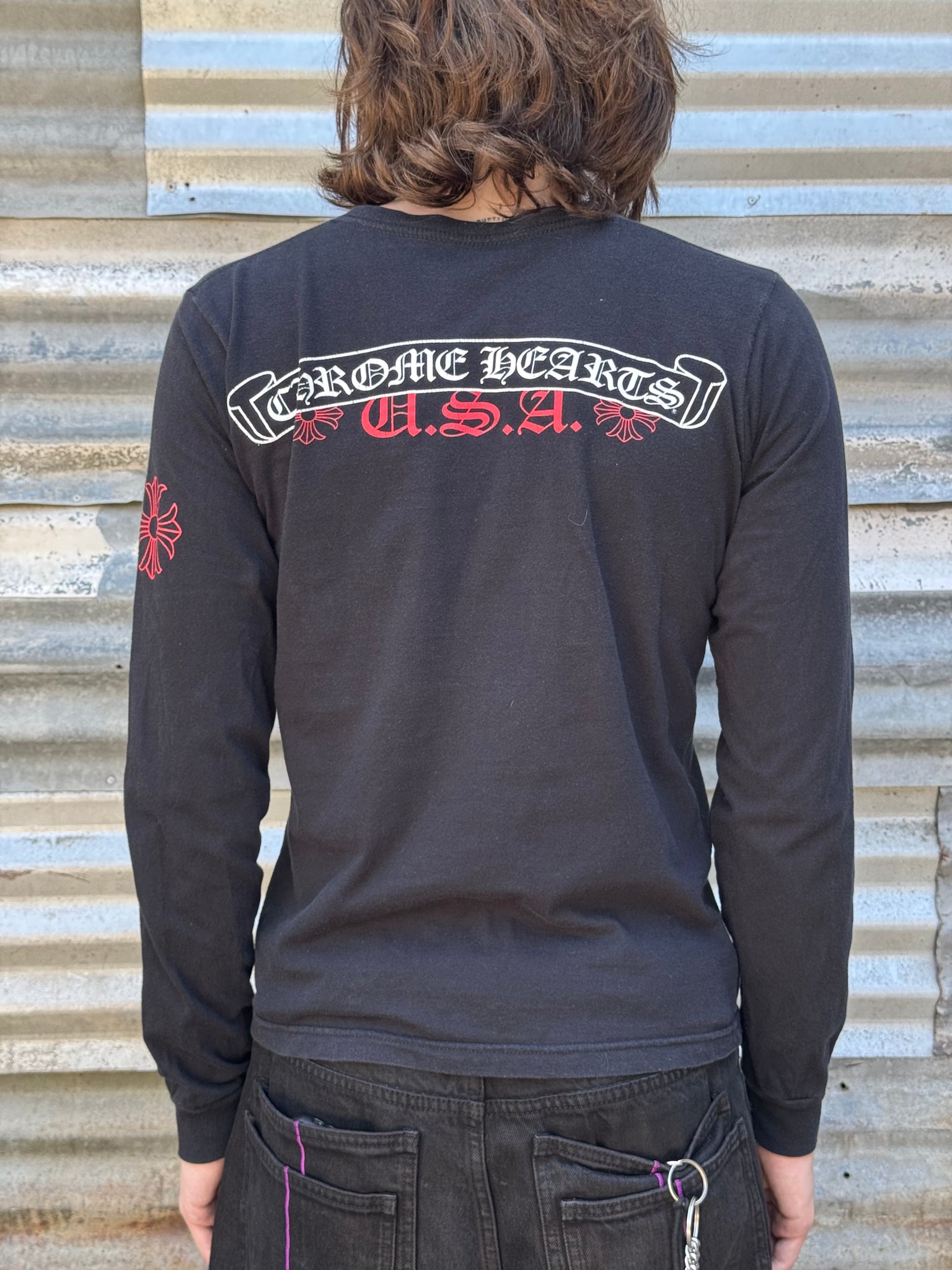 1990S CHROME HEARTS U.S.A L/S TEE