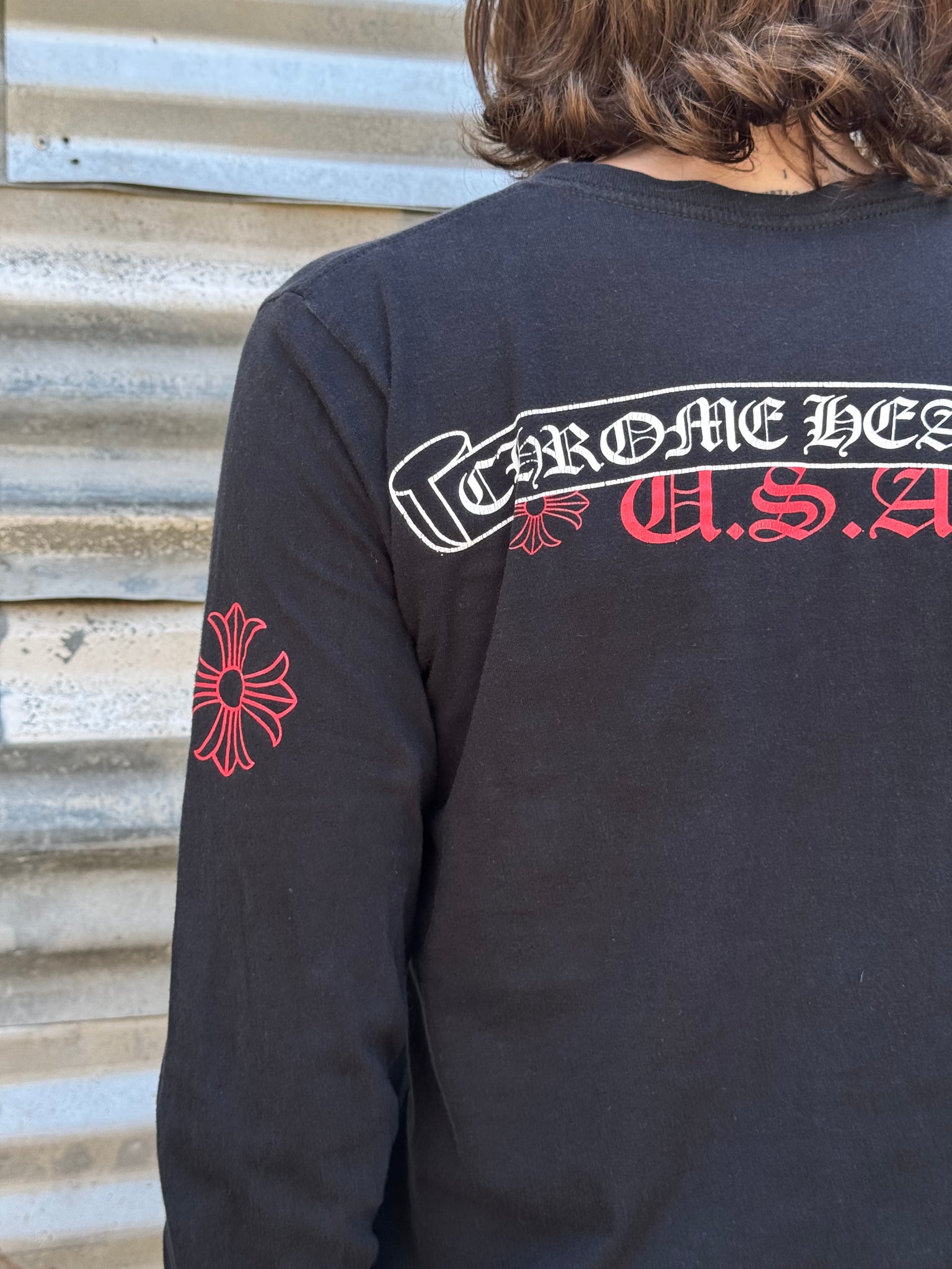 1990S CHROME HEARTS U.S.A L/S TEE