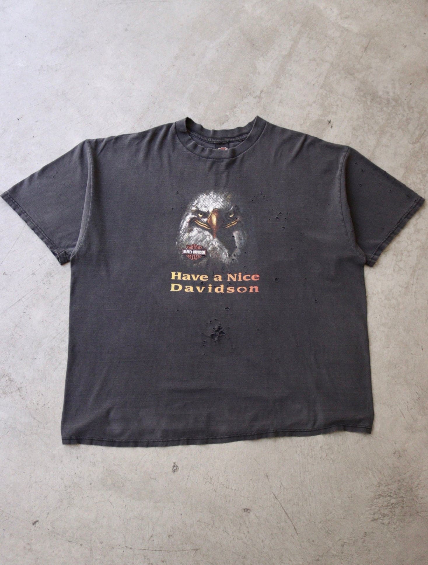 1990S DISTRESSED FADED HARLEY DAVIDSON TEE