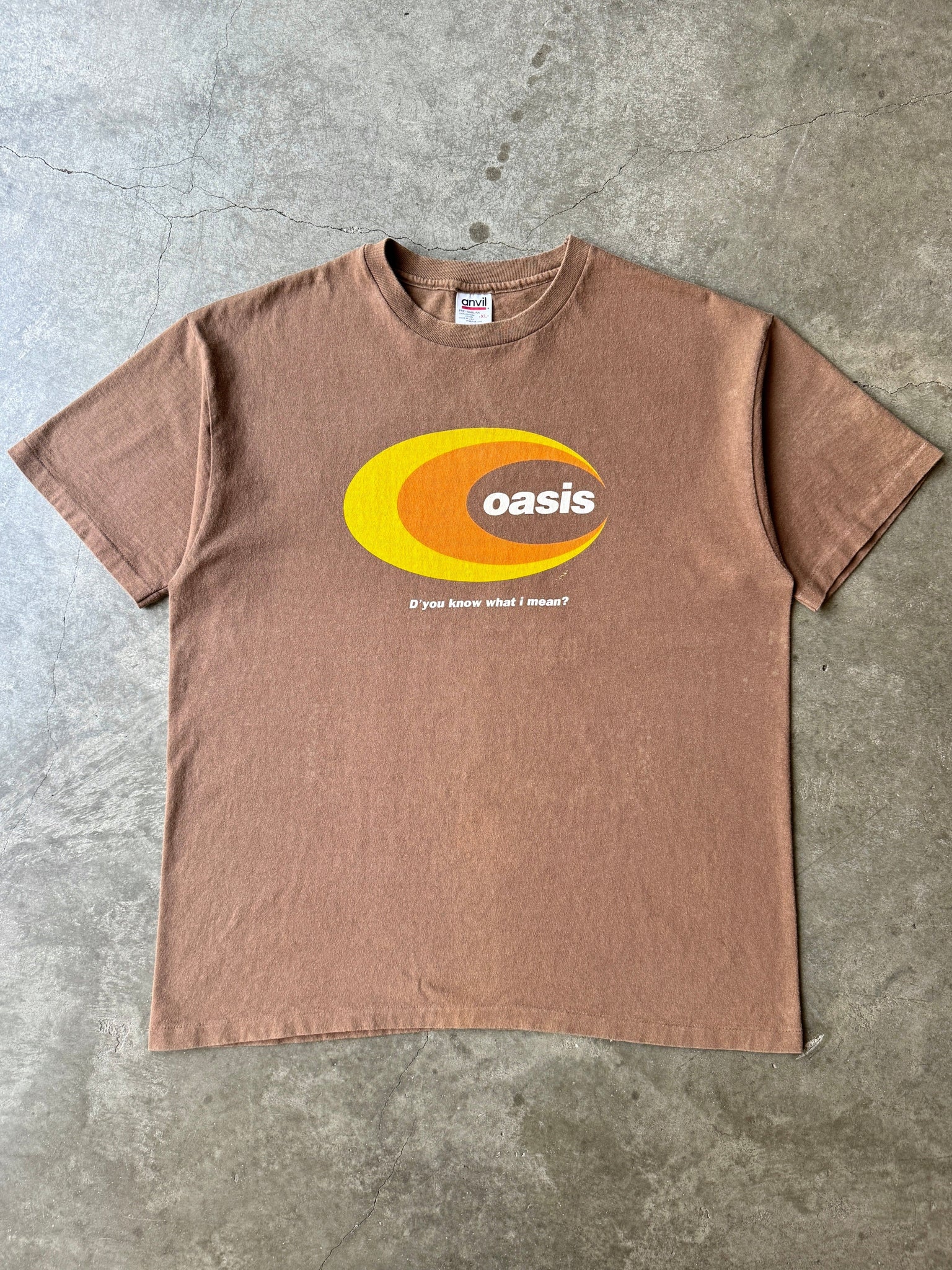 1997 OASIS FADED "D'YOU KNOW WHAT I MEAN" BAND TEE