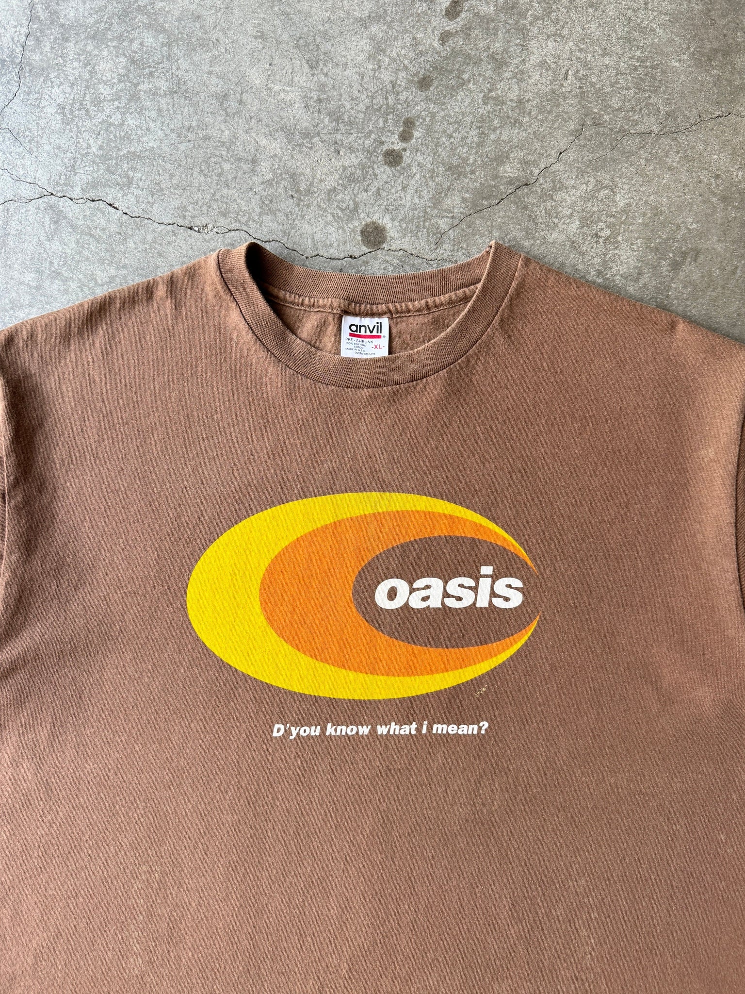 1997 OASIS FADED "D'YOU KNOW WHAT I MEAN" BAND TEE