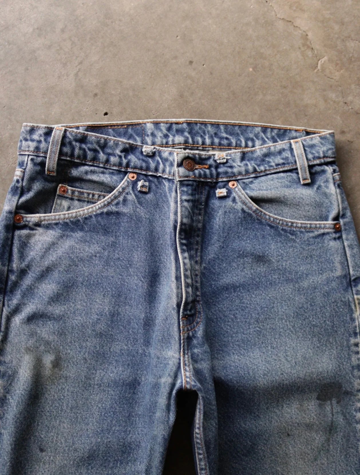 1990S ORANGE TAB LEVI'S 505 DENIM PANTS