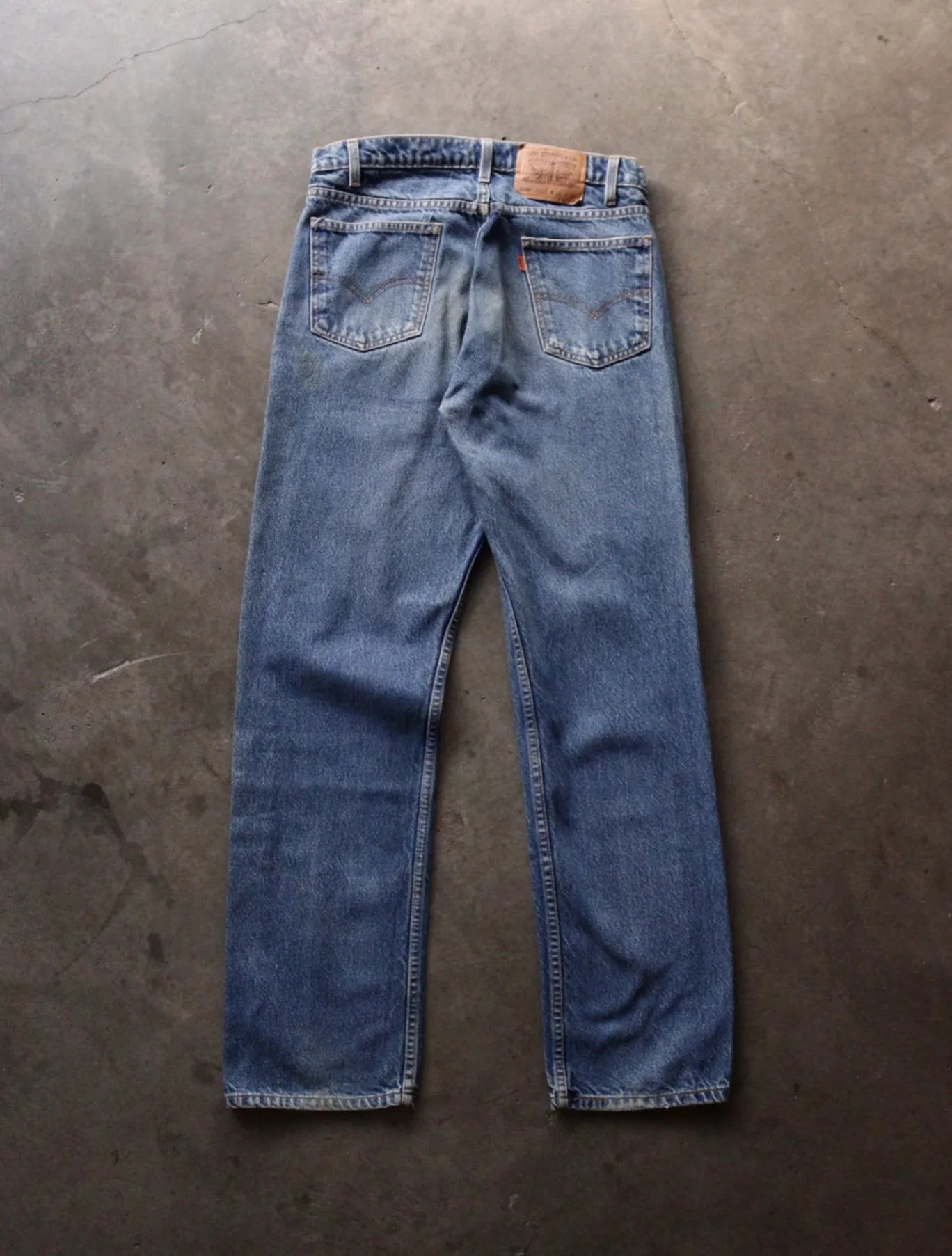 1990S ORANGE TAB LEVI'S 505 DENIM PANTS