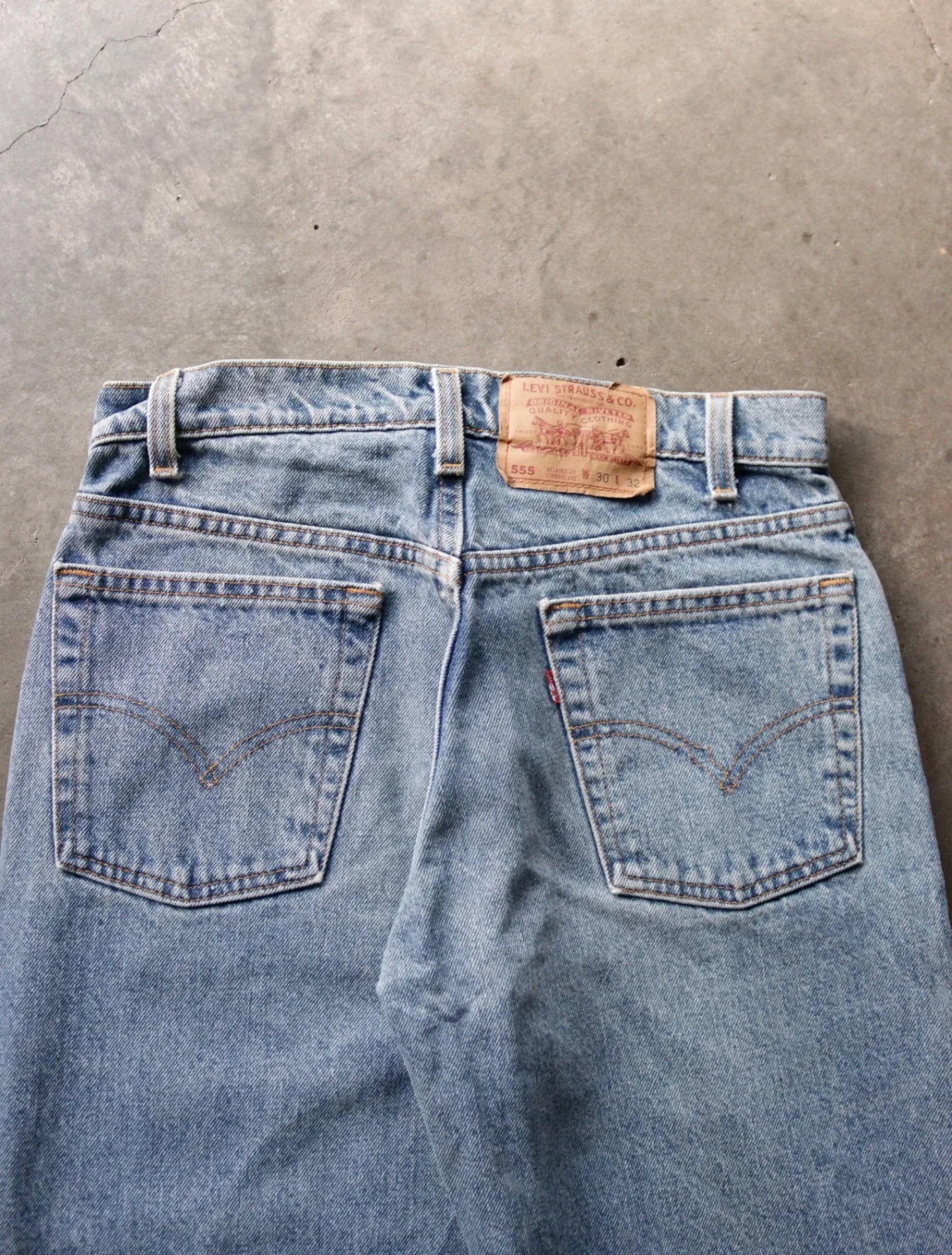 1990S LEVI'S 555 DENIM PANTS