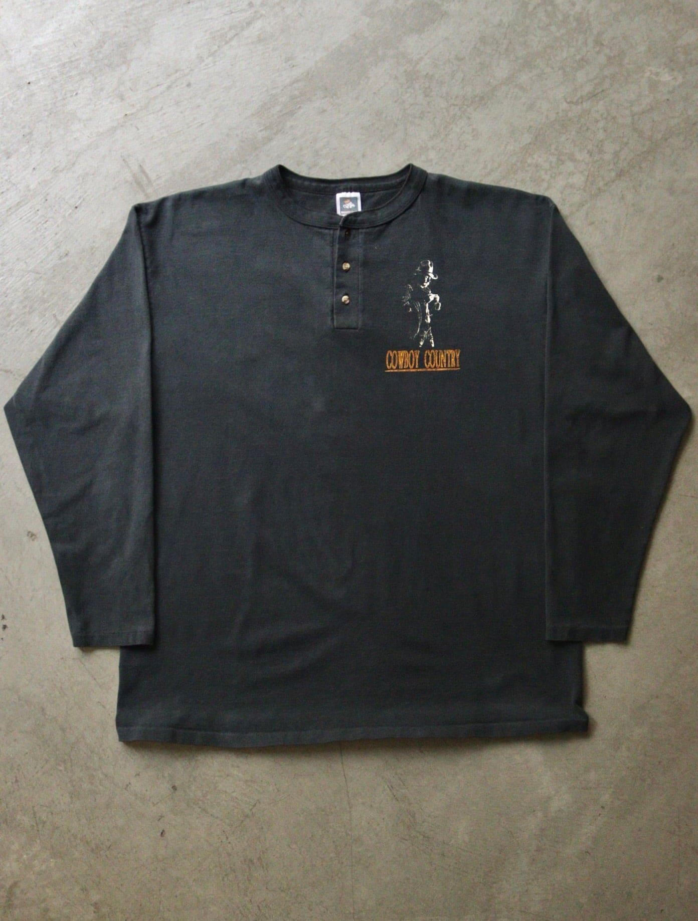 1990S FADED COWBOY COUNTRY L/S TEE