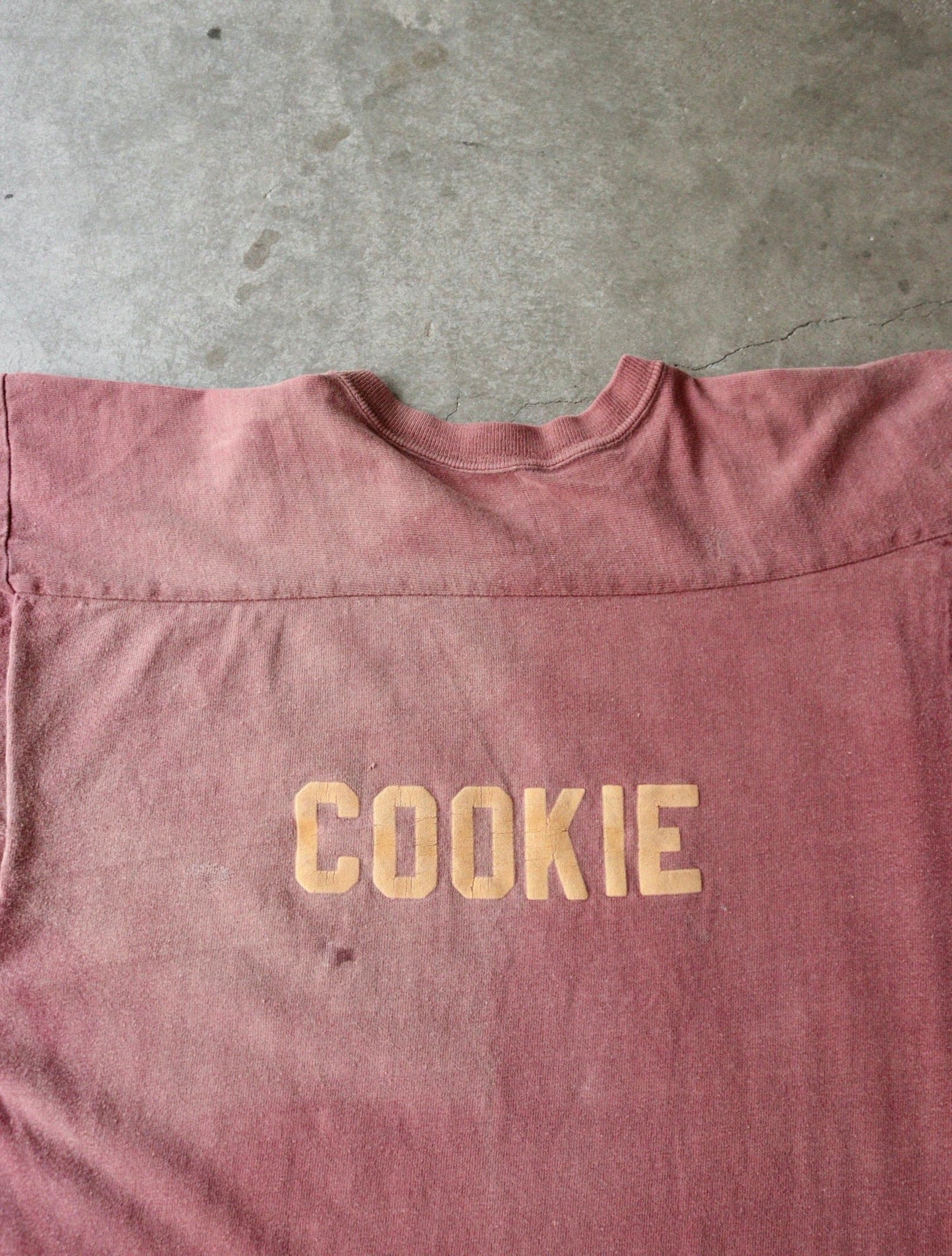 1970S COLLEGIATE 'COOKIE'  FADED JERSEY