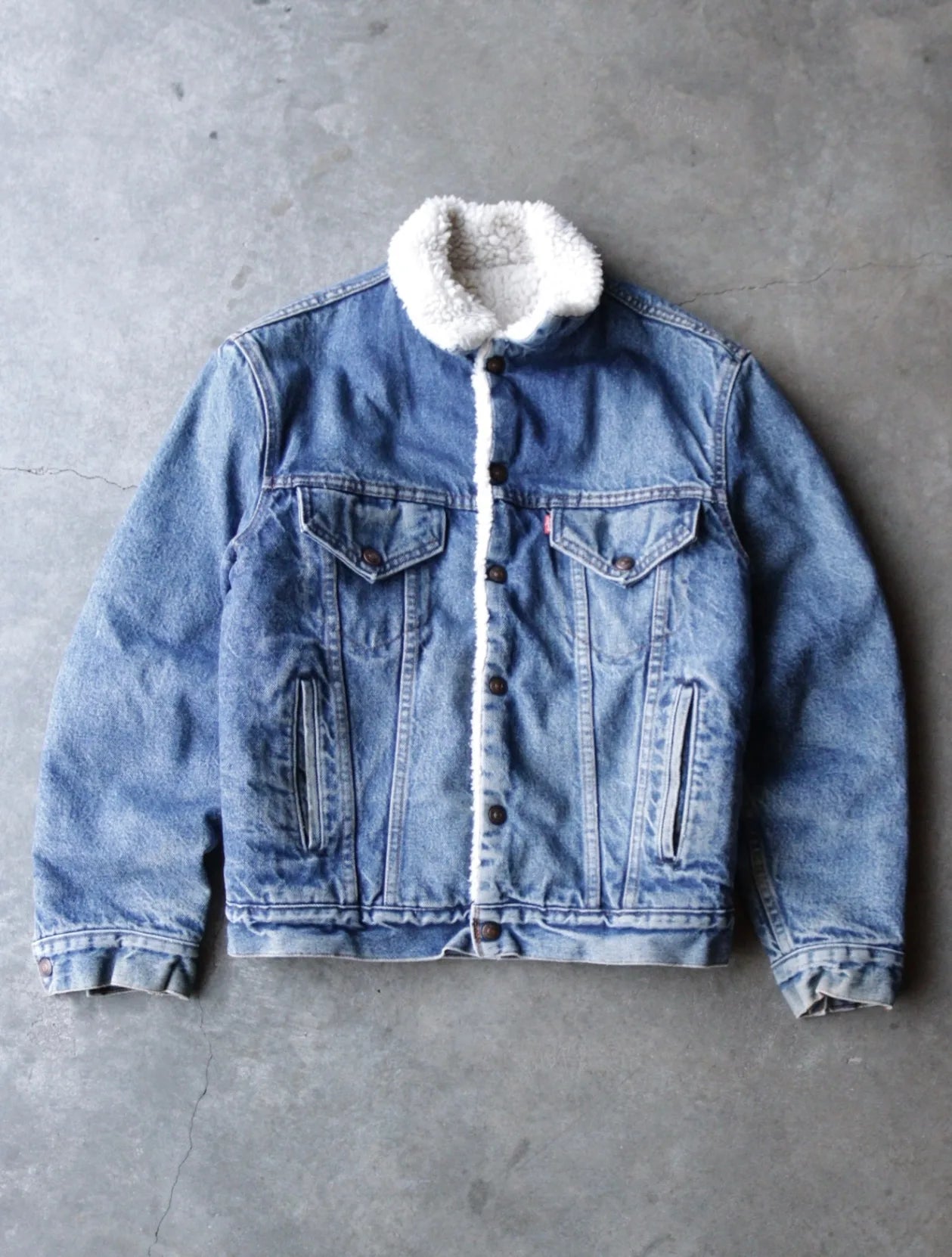 1990S LEVIS FUR LINED DENIM JACKET