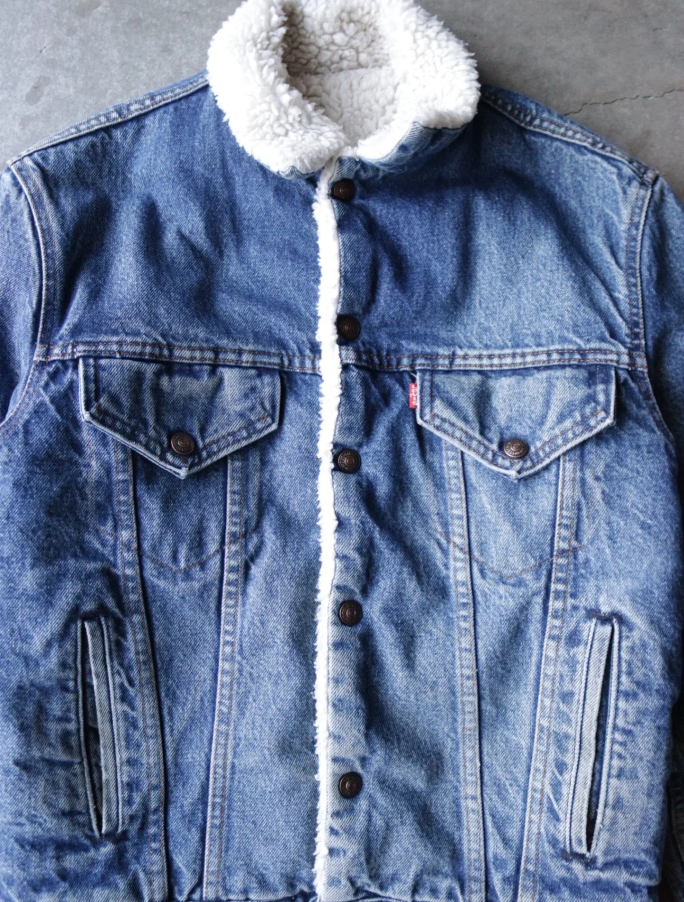 1990S LEVIS FUR LINED DENIM JACKET