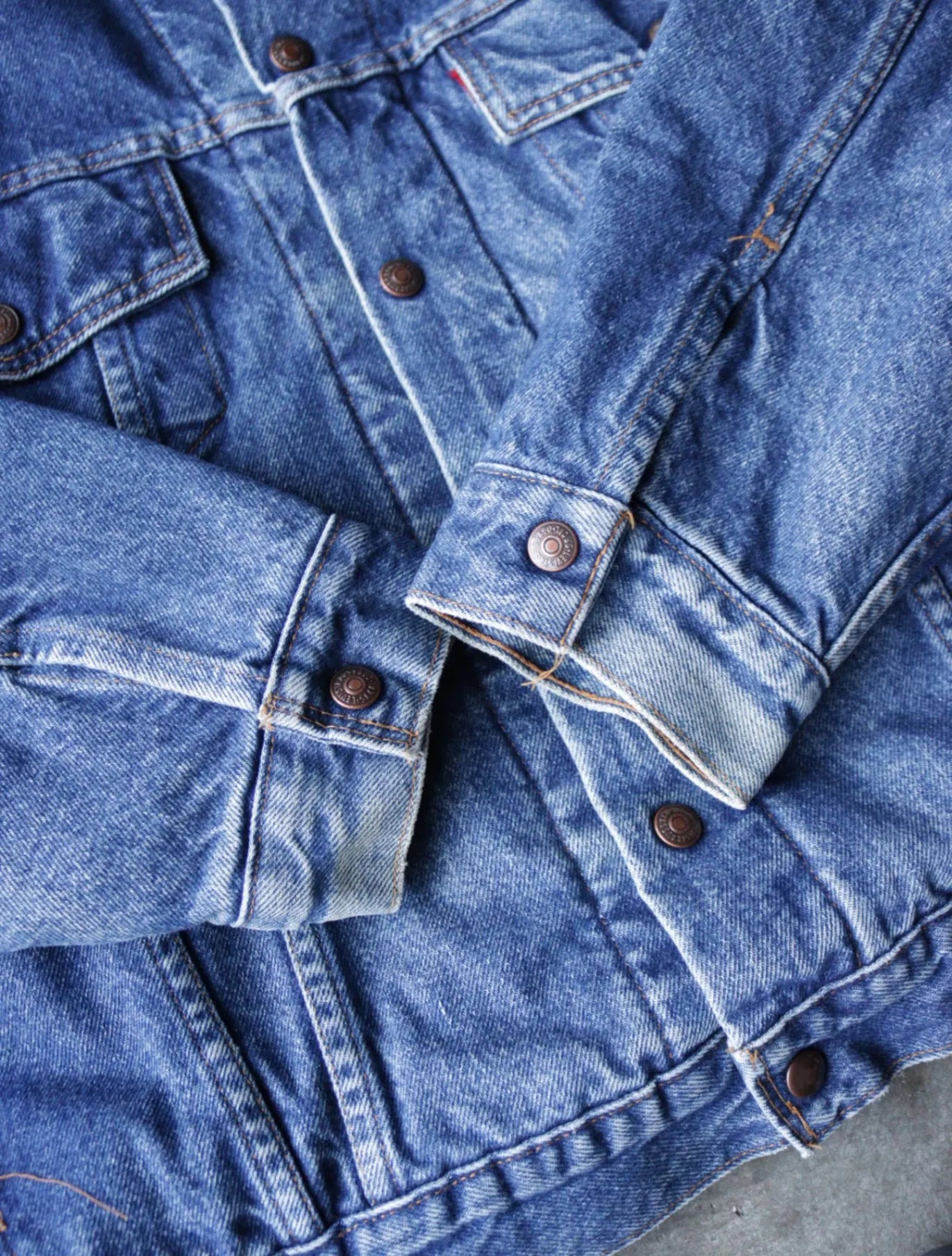 1990S LEVIS COLOR BLOCK DENIM JACKET