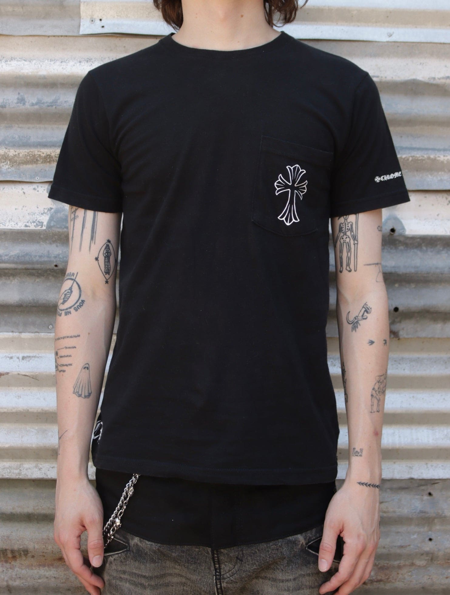 2000S CHROME HEARTS CROSS TEE