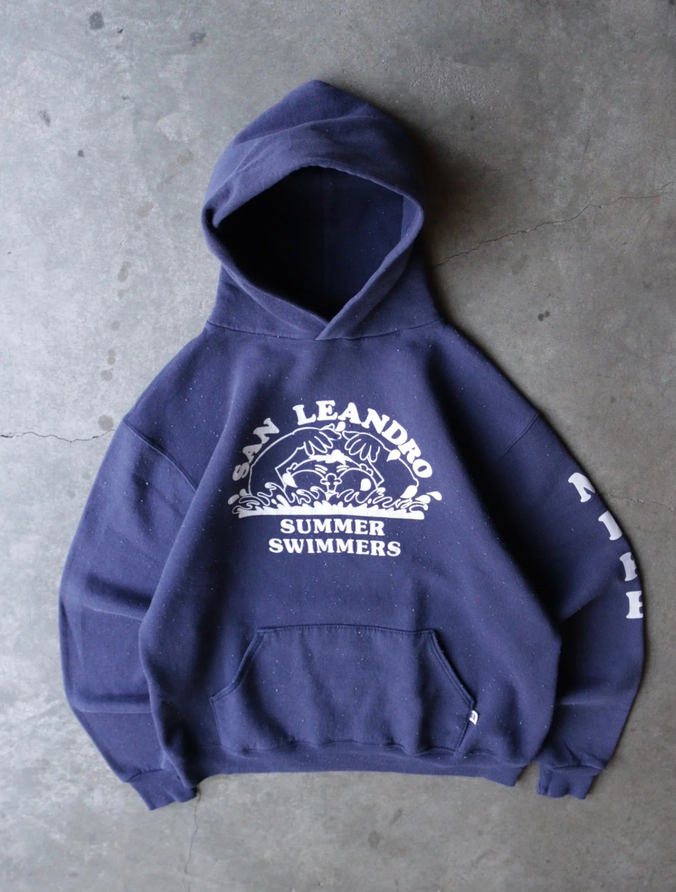 1990S MIKE FELT LETTER HOODED SWEATSHIRT