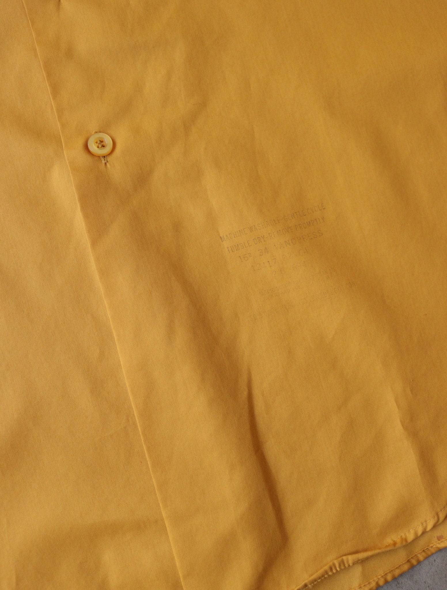 1950S YELLOW BUTTON UP SHIRT