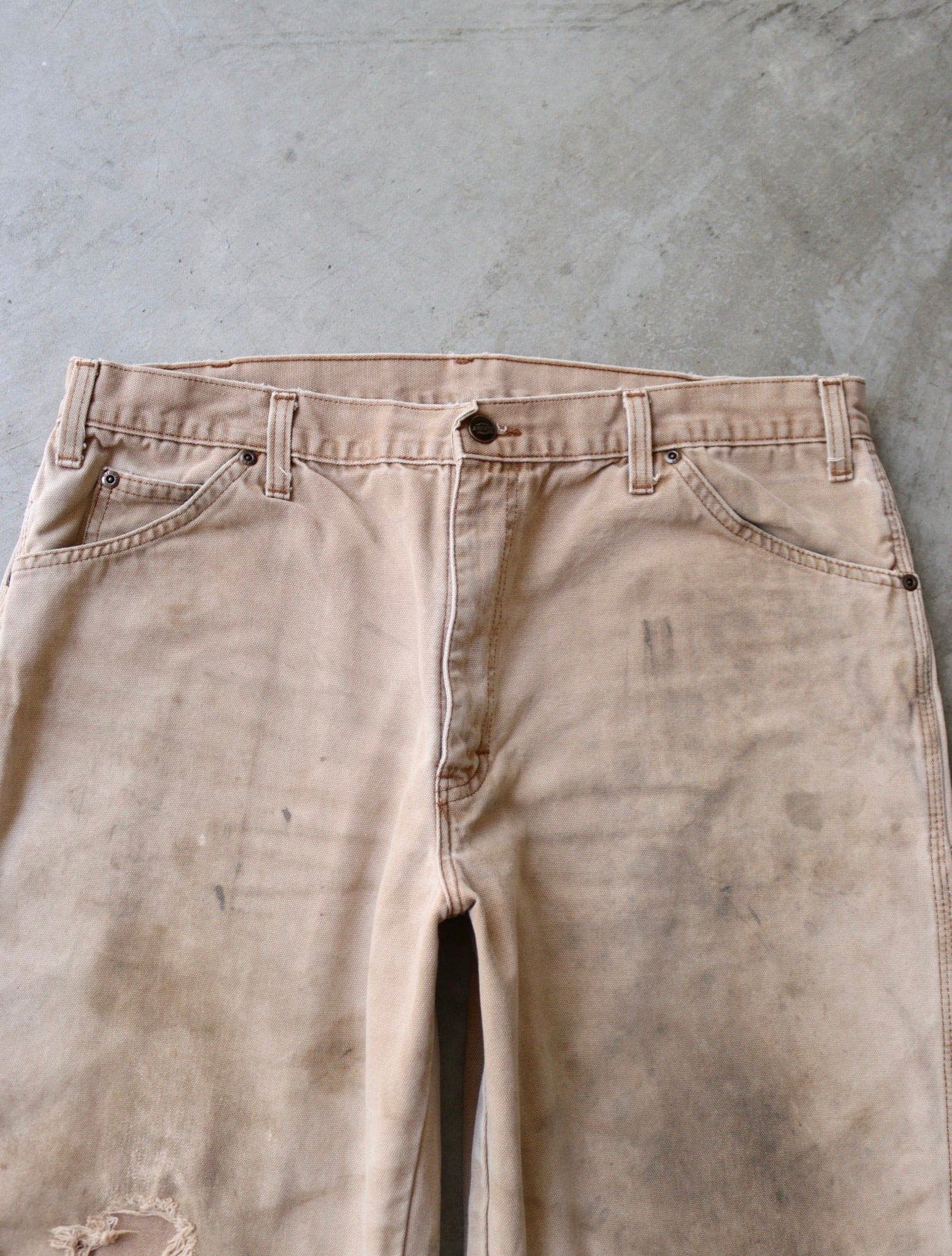 DICKIES DISTRESSED STAINED CARPENTER PANTS