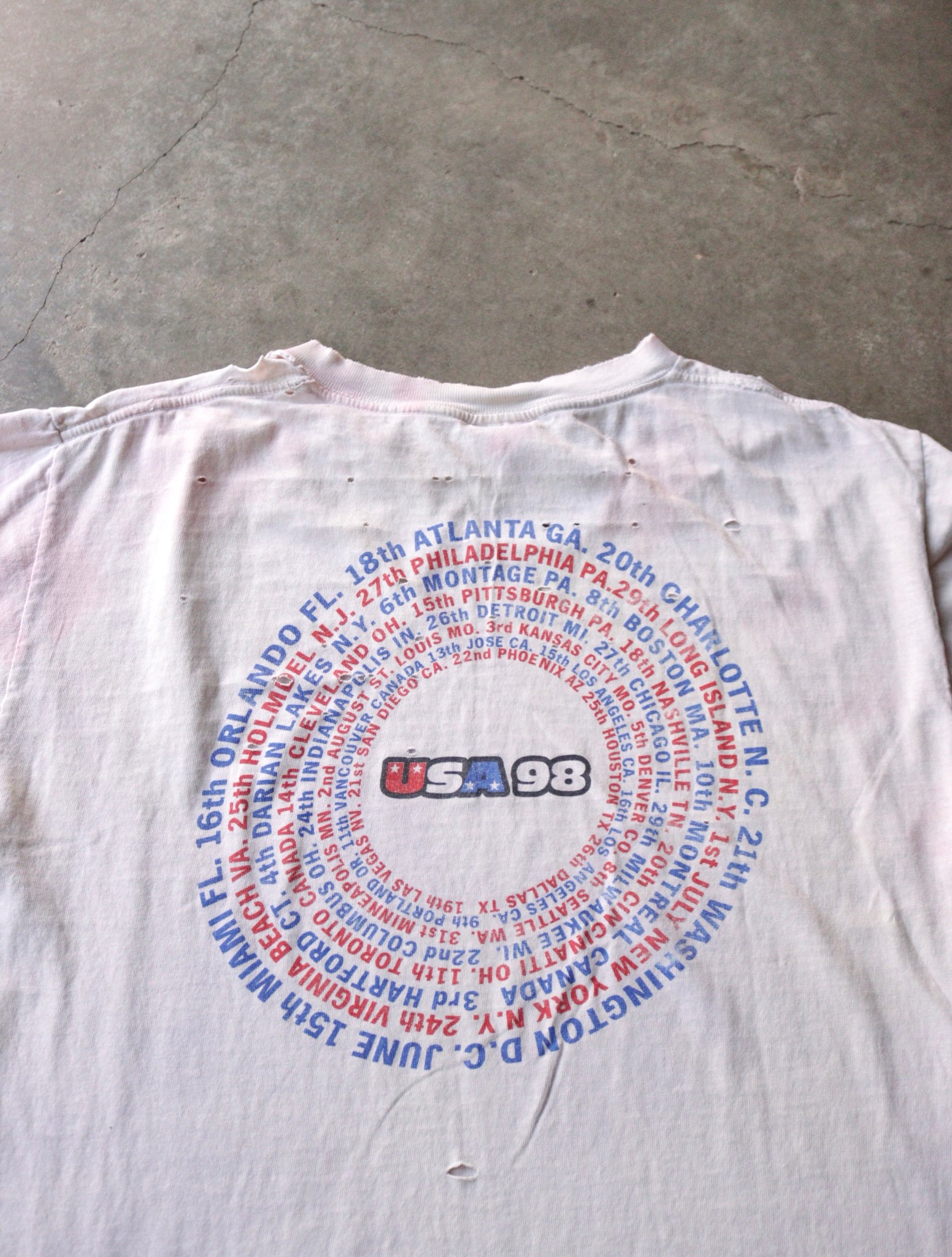 1990S THRASHED SPICE GIRLS BAND TEE