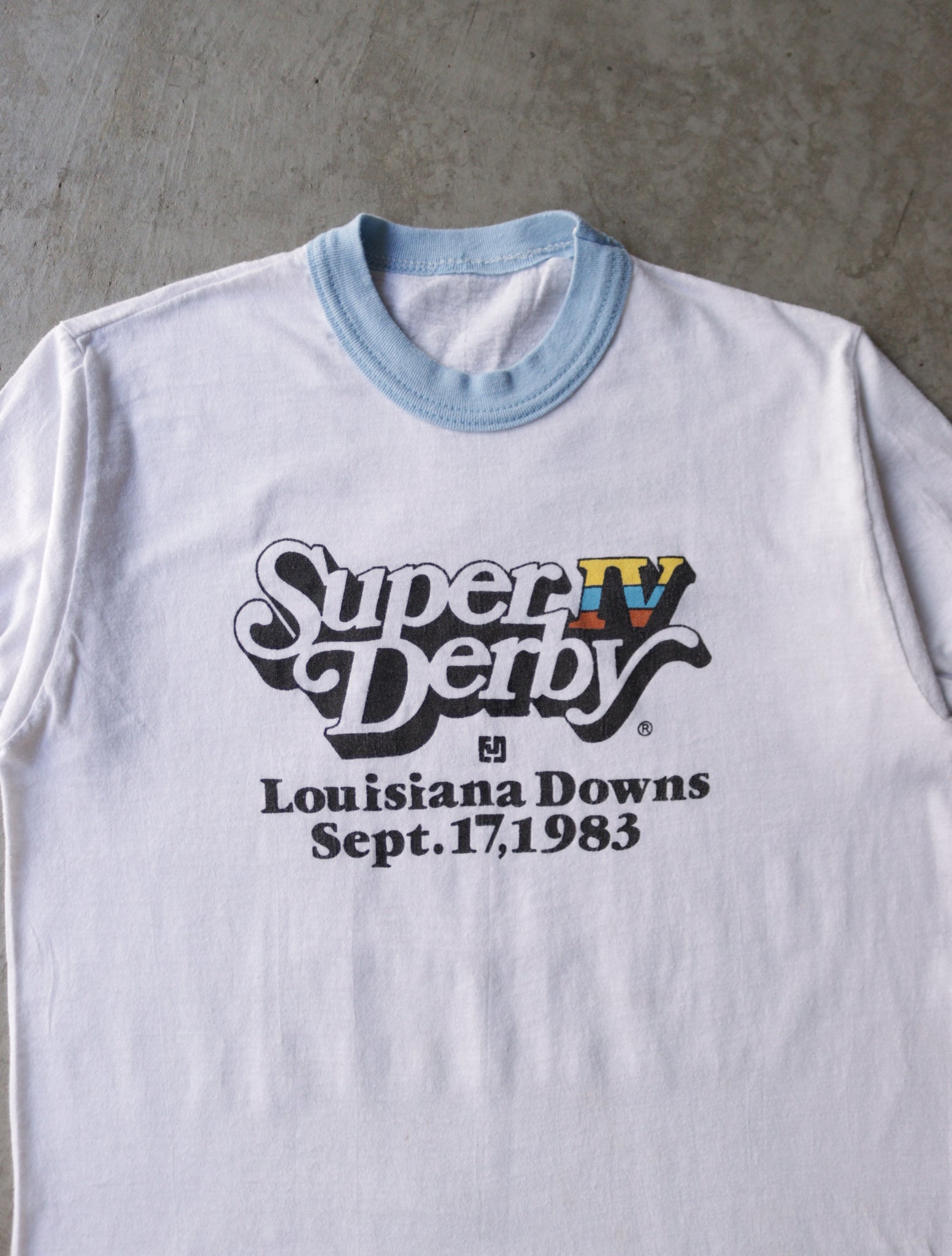 1970S SUPER DERBY RINGER TEE