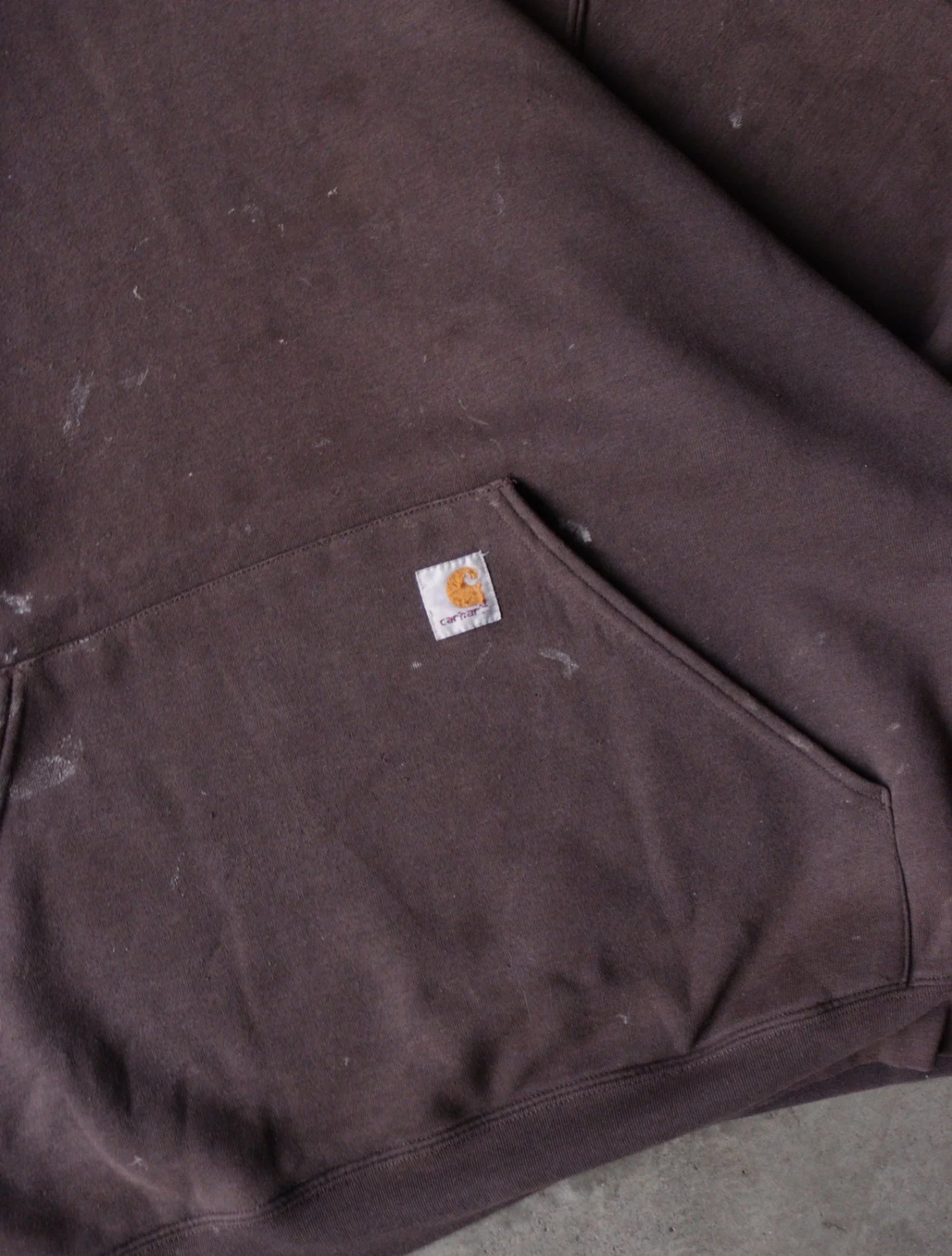 1990S FADED CARHARTT HOODED SWEATSHIRT