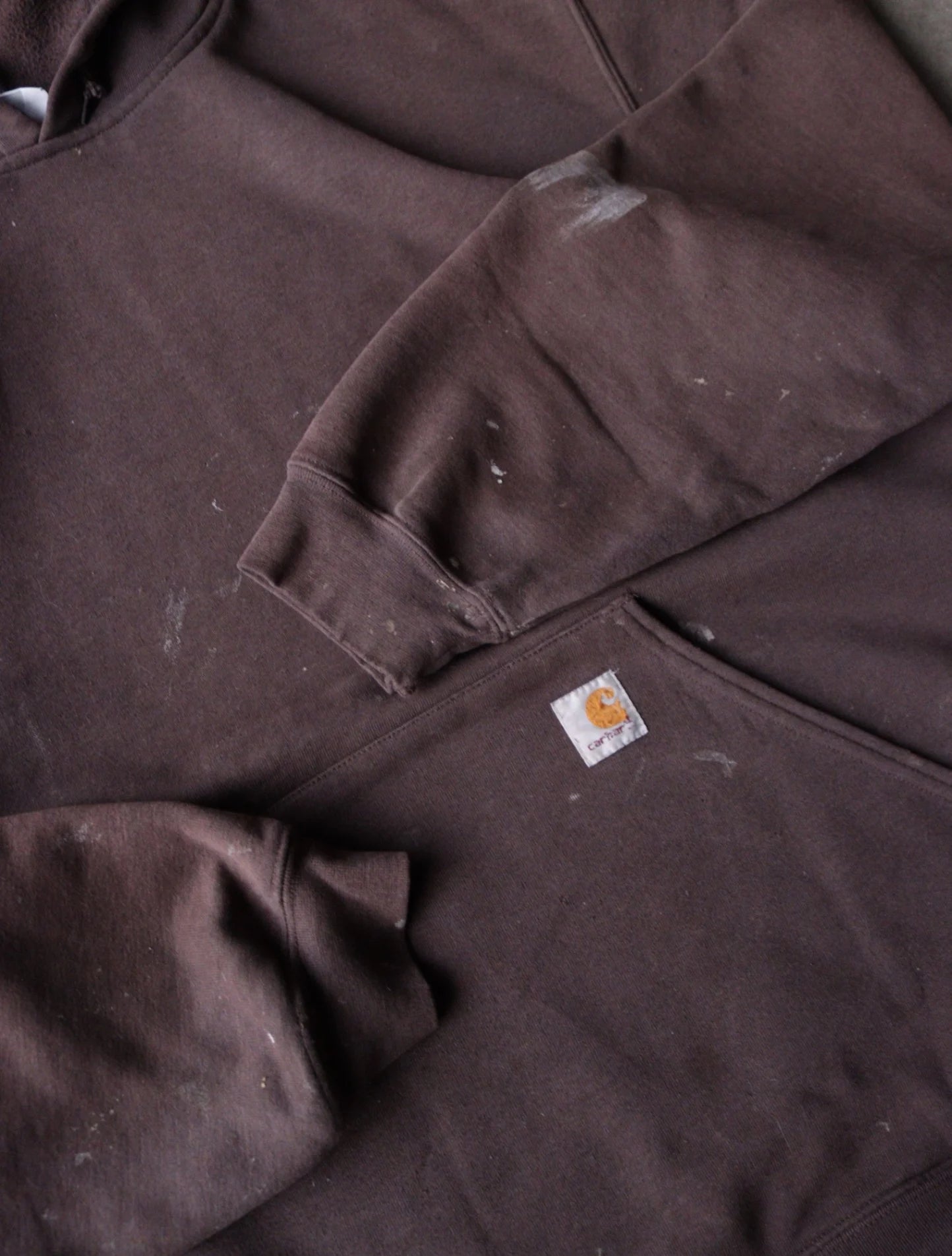 1990S FADED CARHARTT HOODED SWEATSHIRT