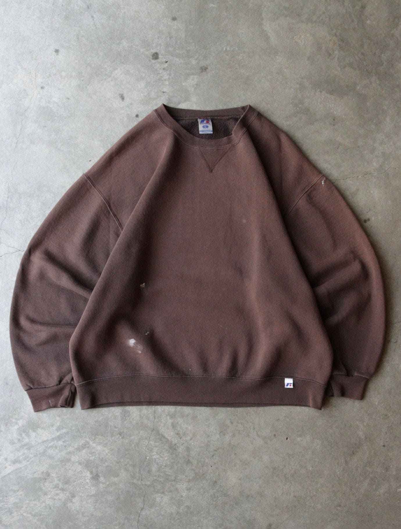 2000S FADED BROWN RUSSELL SWEATSHIRT