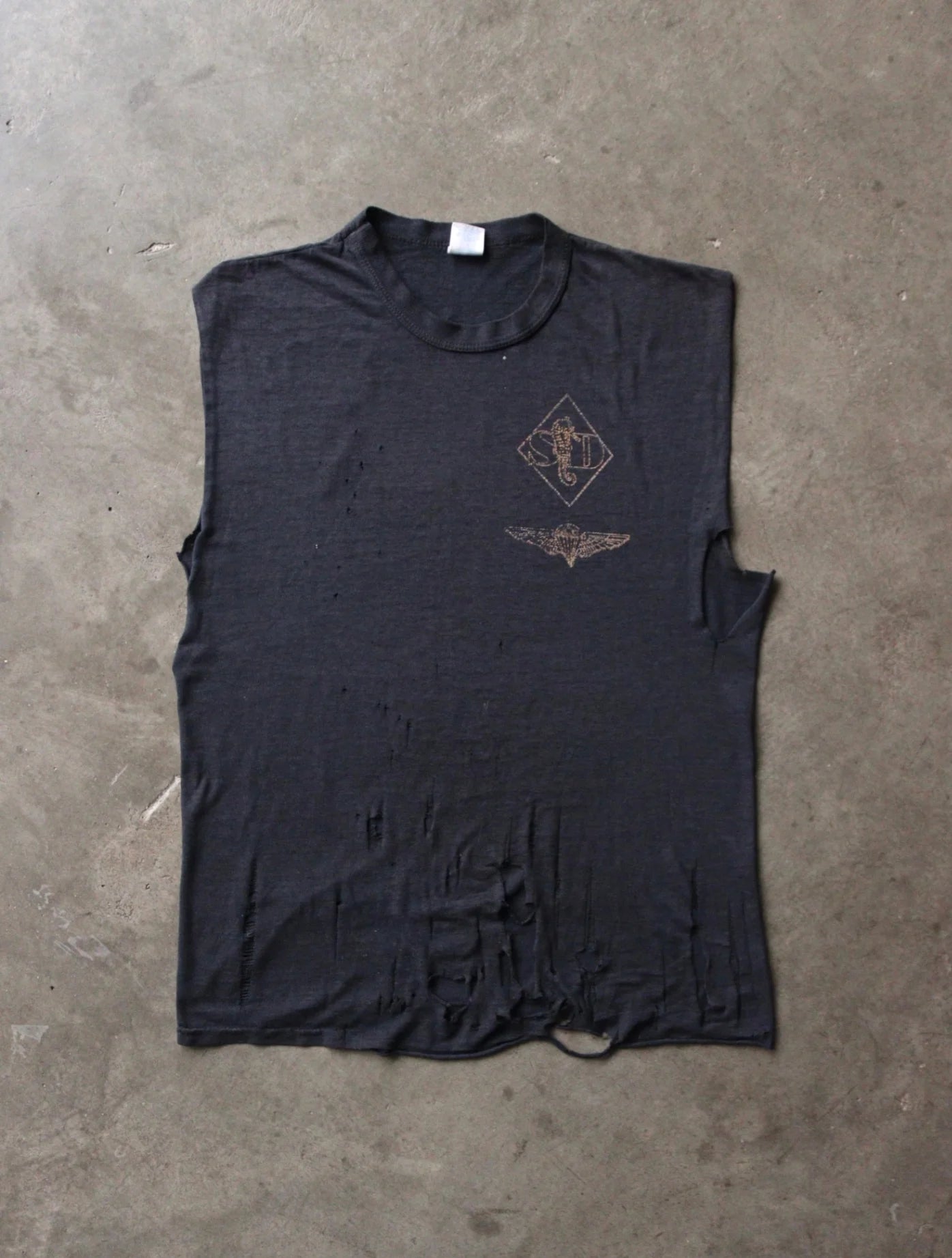 1990S SUNFADED SD CHOPPED TEE