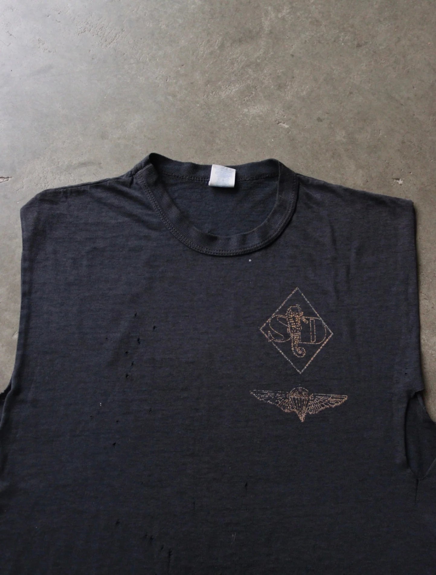 1990S SUNFADED SD CHOPPED TEE