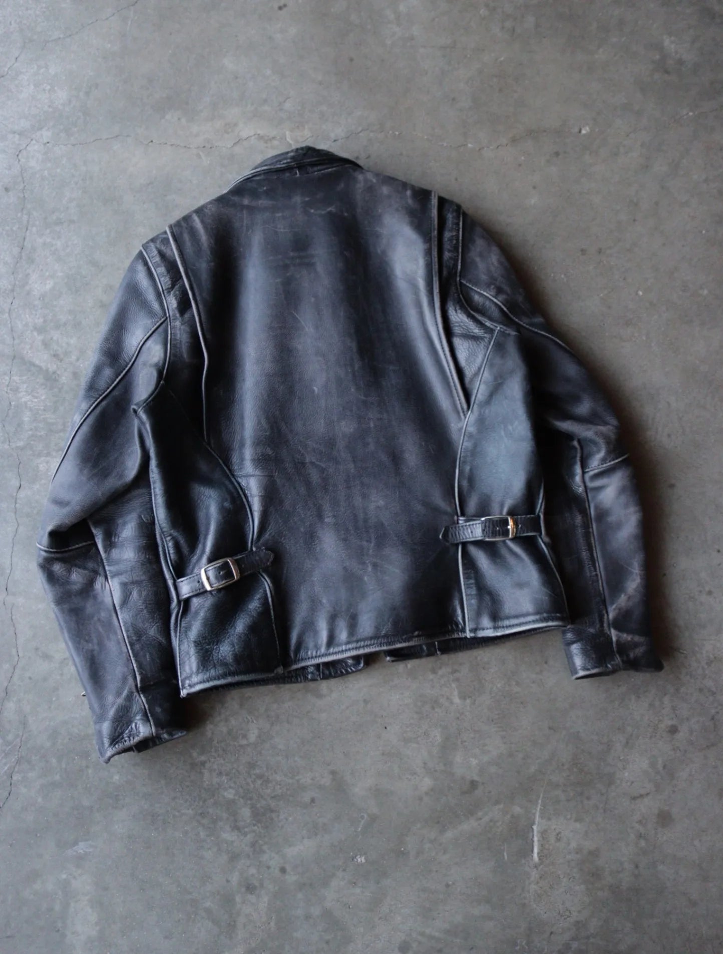 1990S VANSON FADED LEATHER EINFIELD JACKET