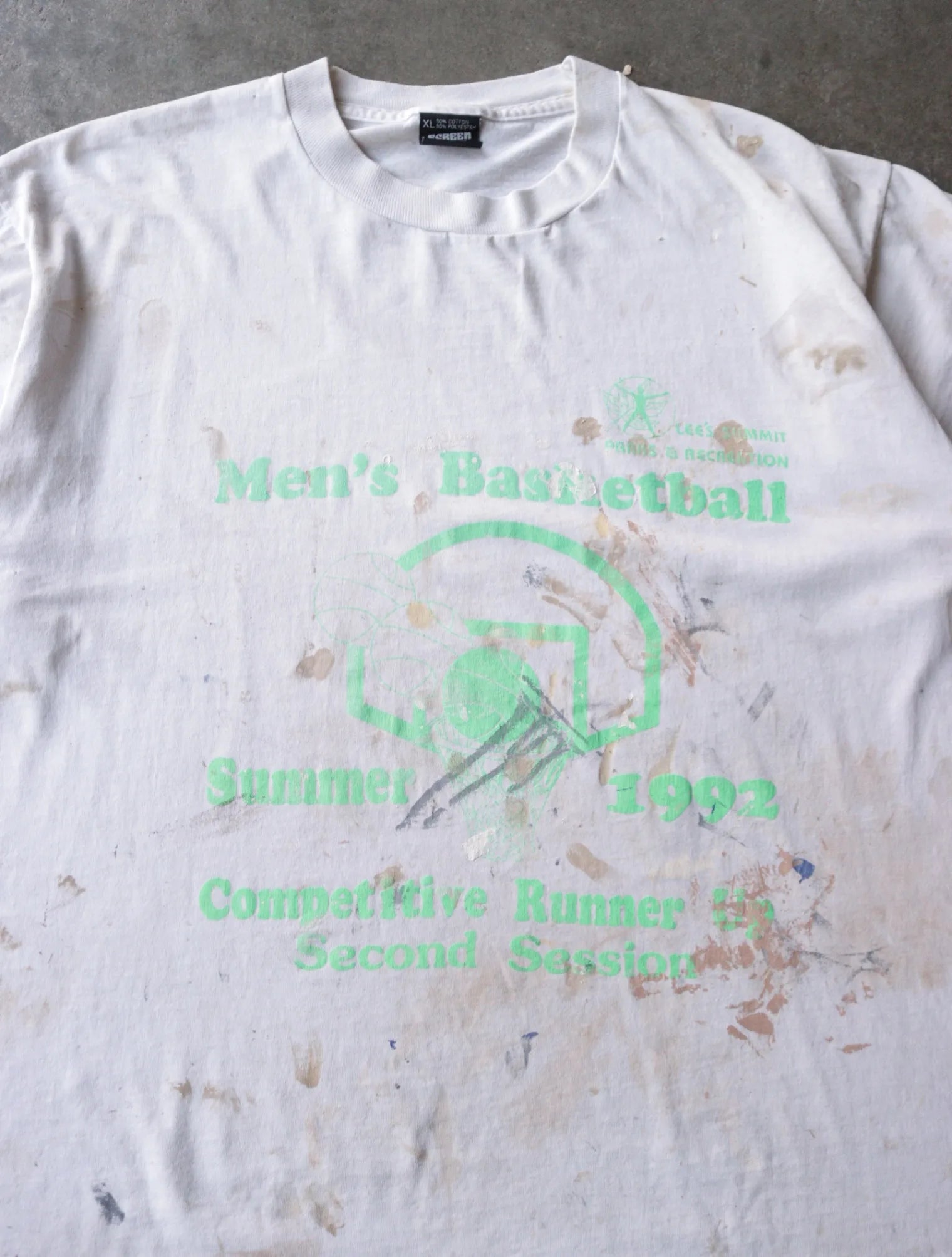 1990S PAINTER BASKETBALL TEE