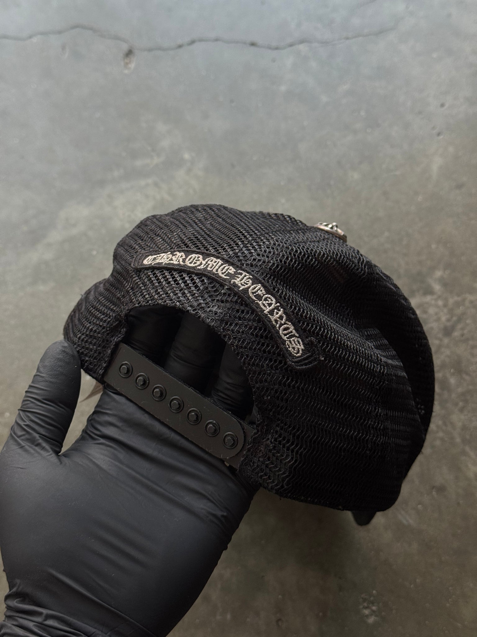 2000S CHROME HEARTS TRIPLE CROSS TRUCKER HAT