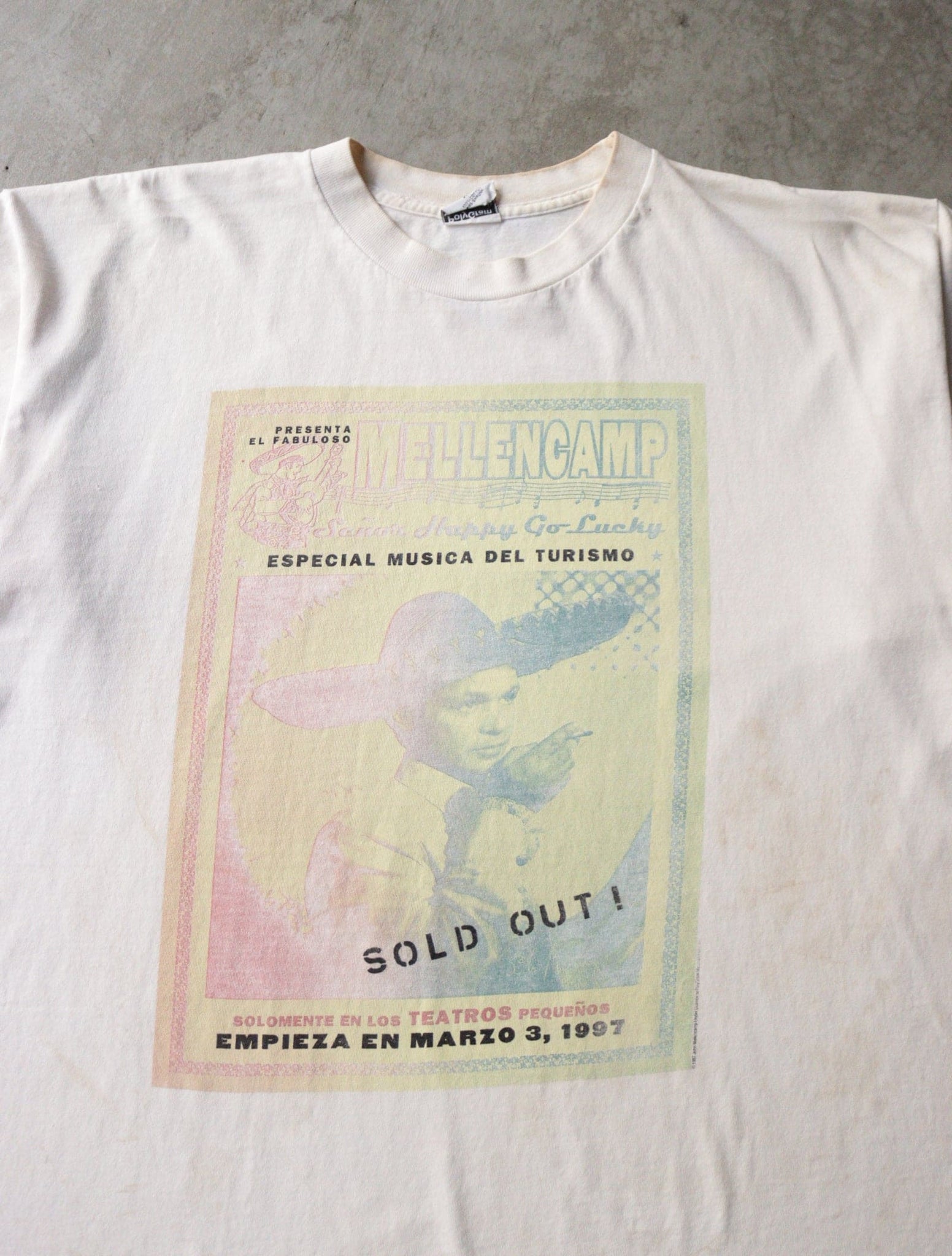 1990S MELLENCAMP BAND POSTER TEE