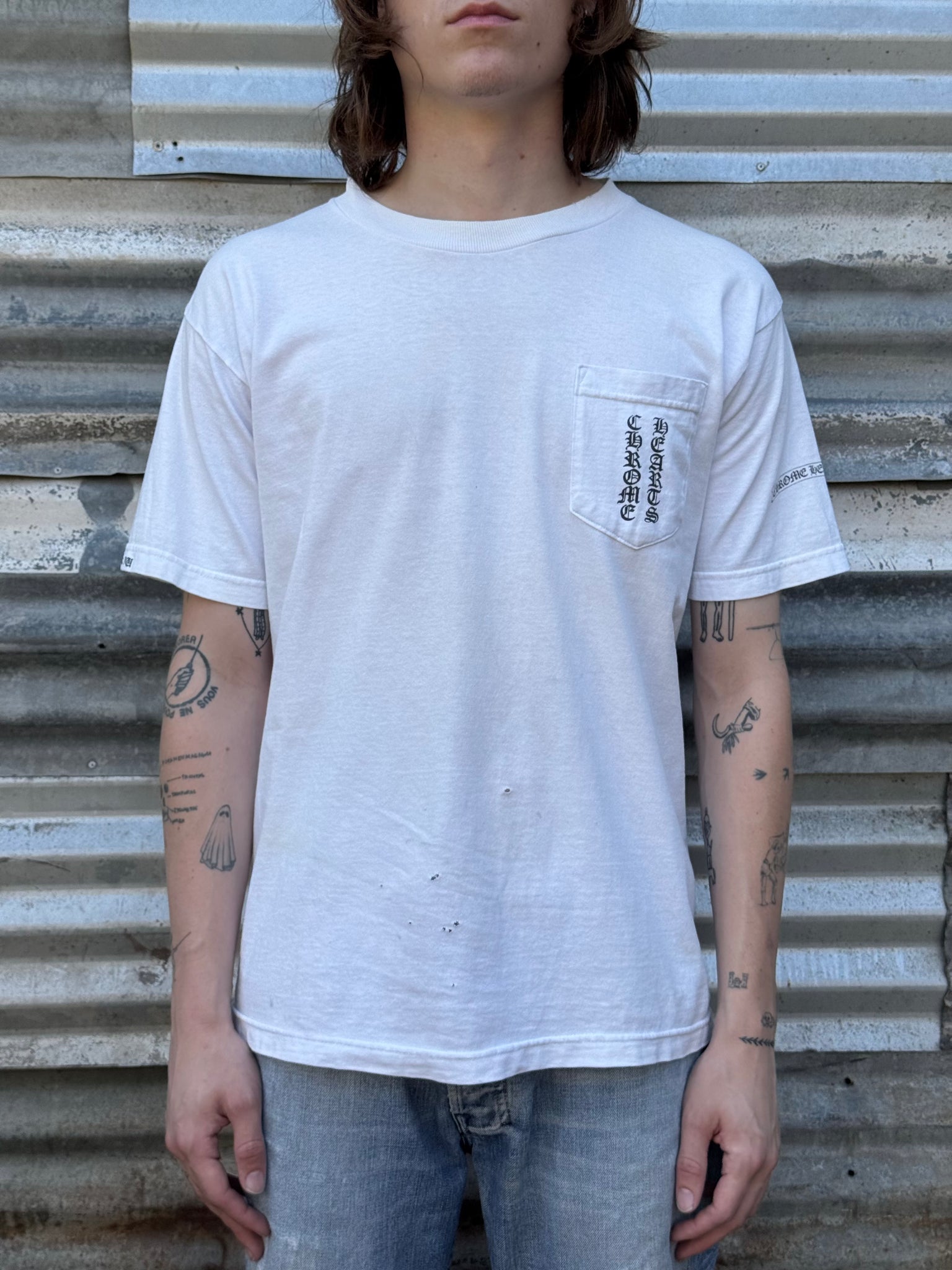 1990S CHROME HEARTS SCROLL TEE – TWO FOLD 1990S CHROME HEARTS SCROLL TEE – TWO FOLD