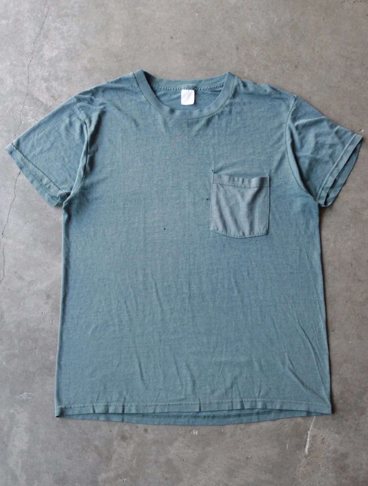 1980S GREEN/BLUE POCKET TEE