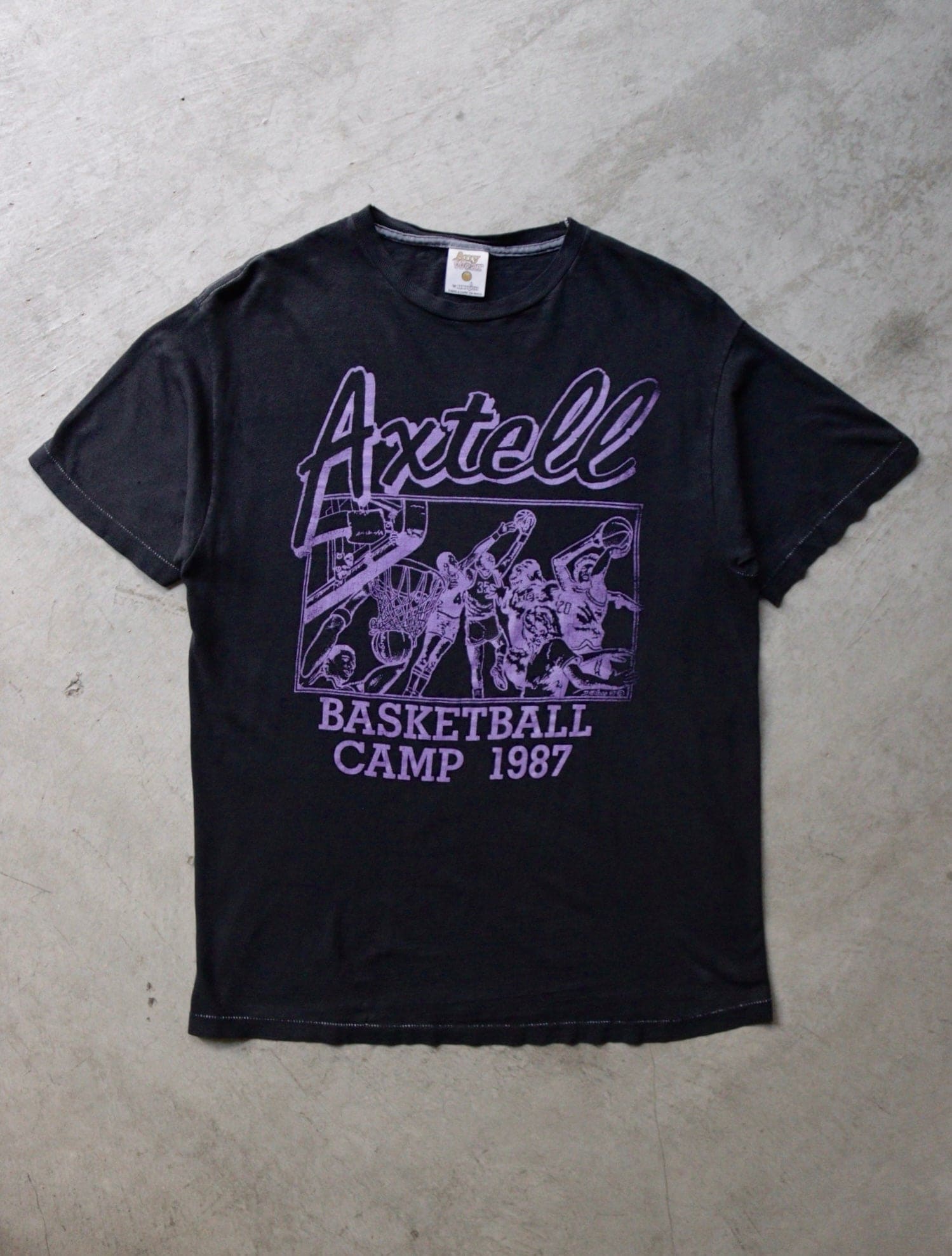 1990S OVERDYED AXTELL BASKETBALL TEE