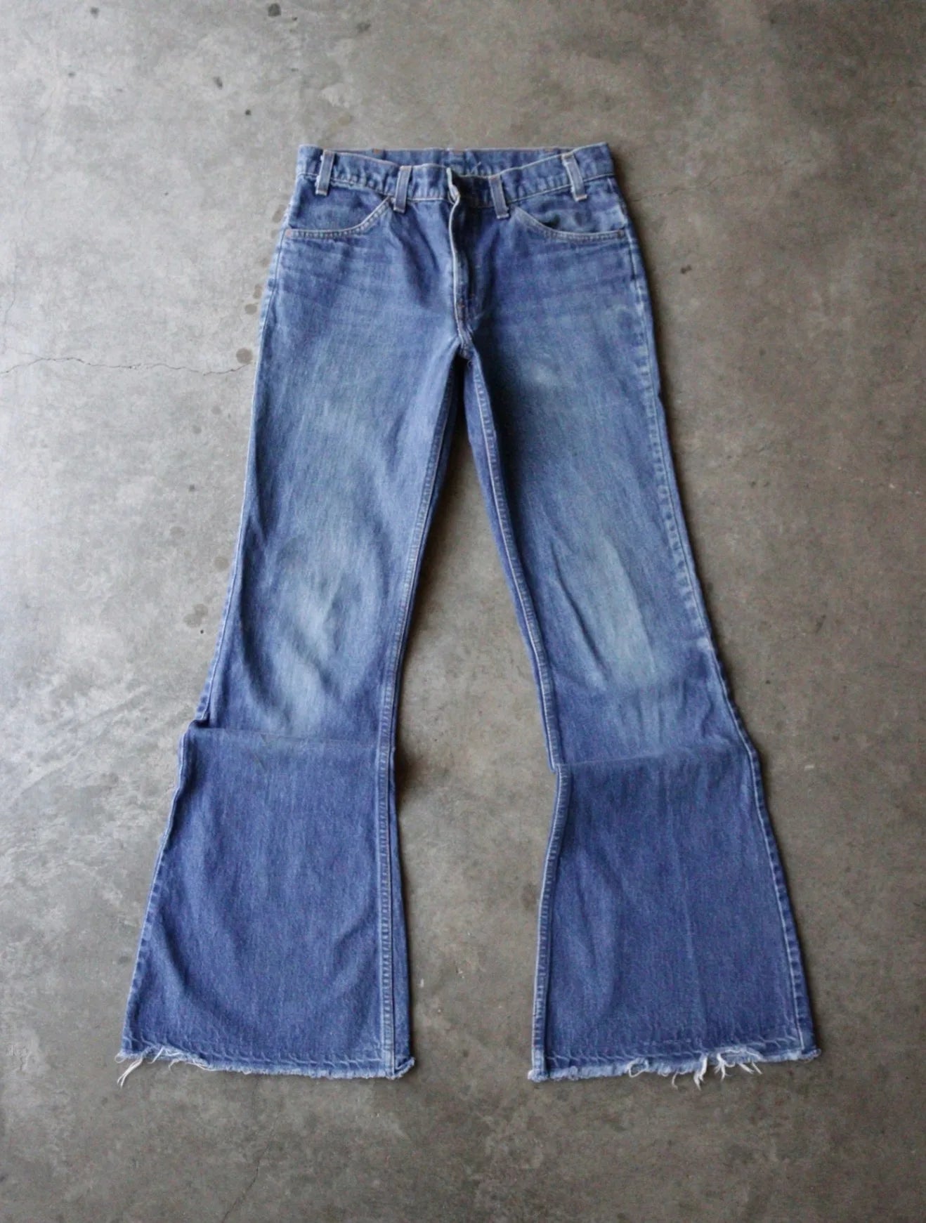 1970S LEVI'S 517 ORANGE TAB FLARED DENIM PANTS