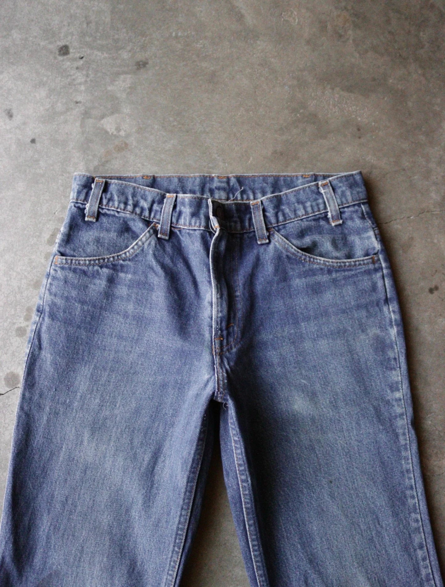 1970S LEVI'S 517 ORANGE TAB FLARED DENIM PANTS