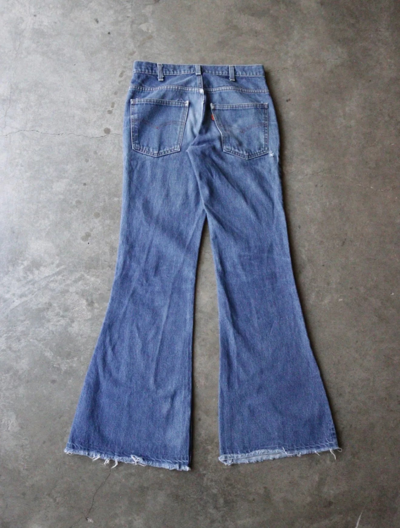 1970S LEVI'S 517 ORANGE TAB FLARED DENIM PANTS