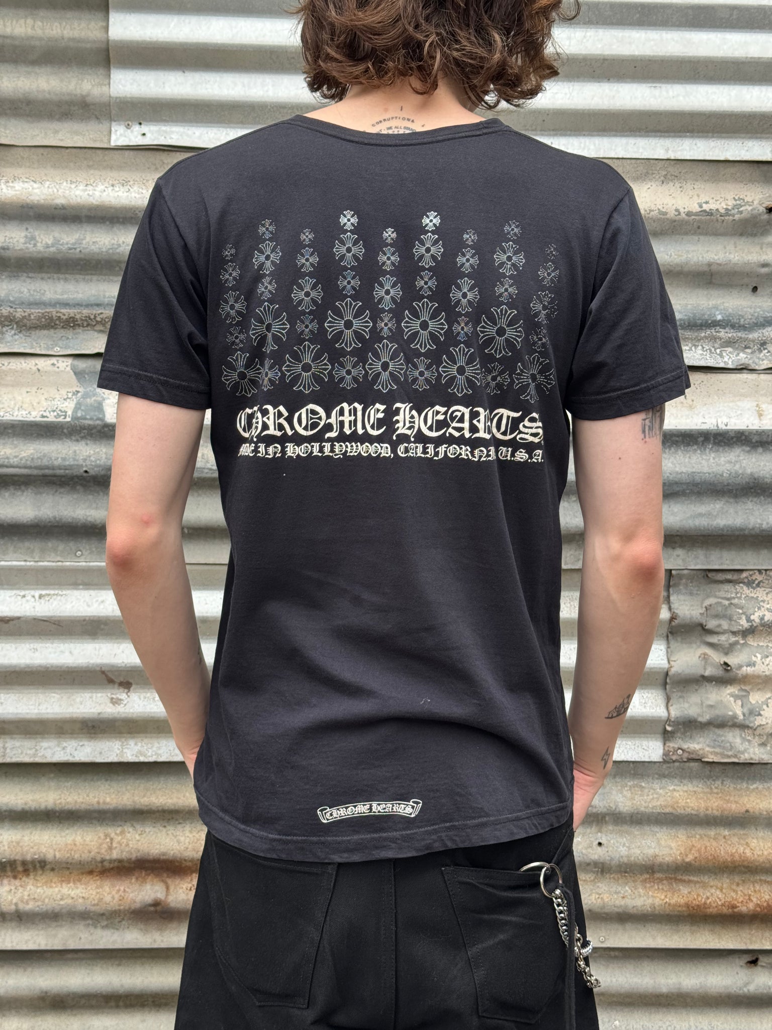 2000S CHROME HEARTS CROSS TEE