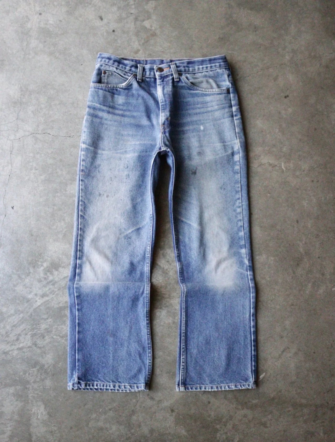 1990S PLAIN POCKETS DENIM PANTS