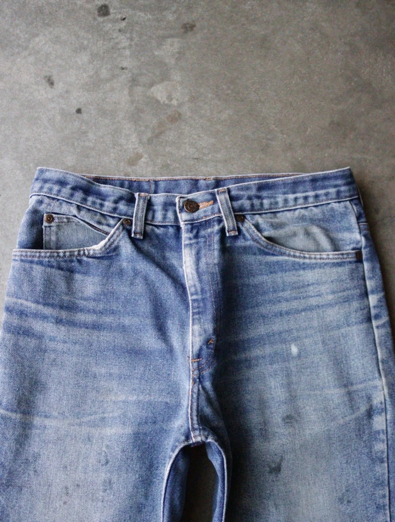 1990S PLAIN POCKETS DENIM PANTS