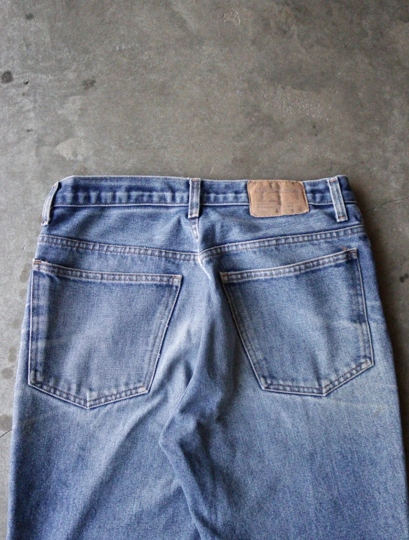 1990S PLAIN POCKETS DENIM PANTS