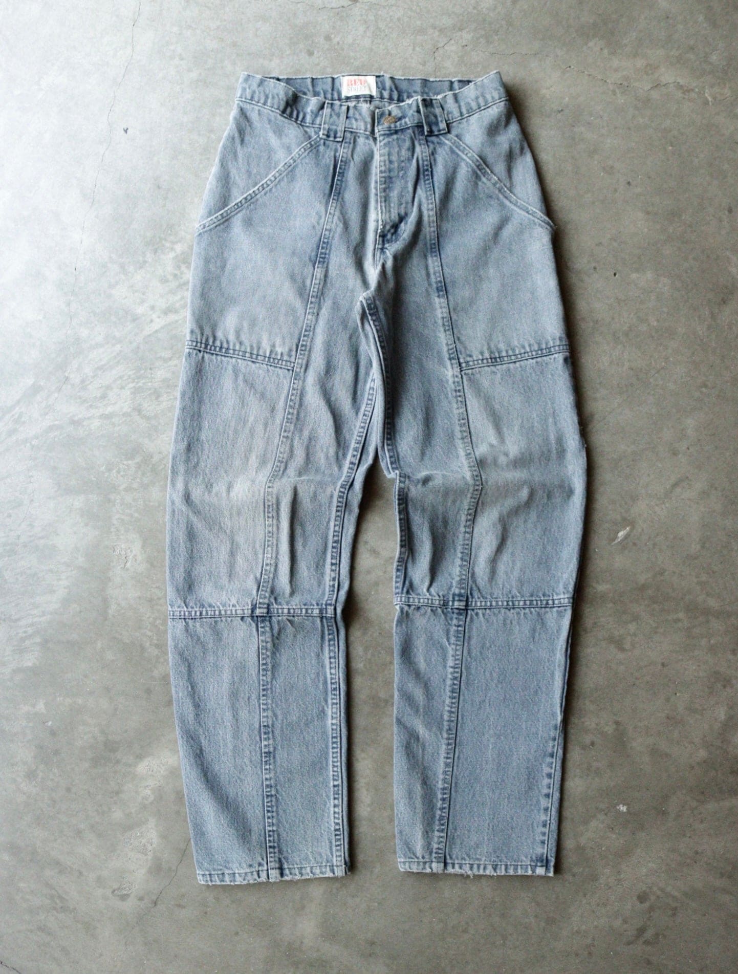 1990S RED STREET DENIM PANTS