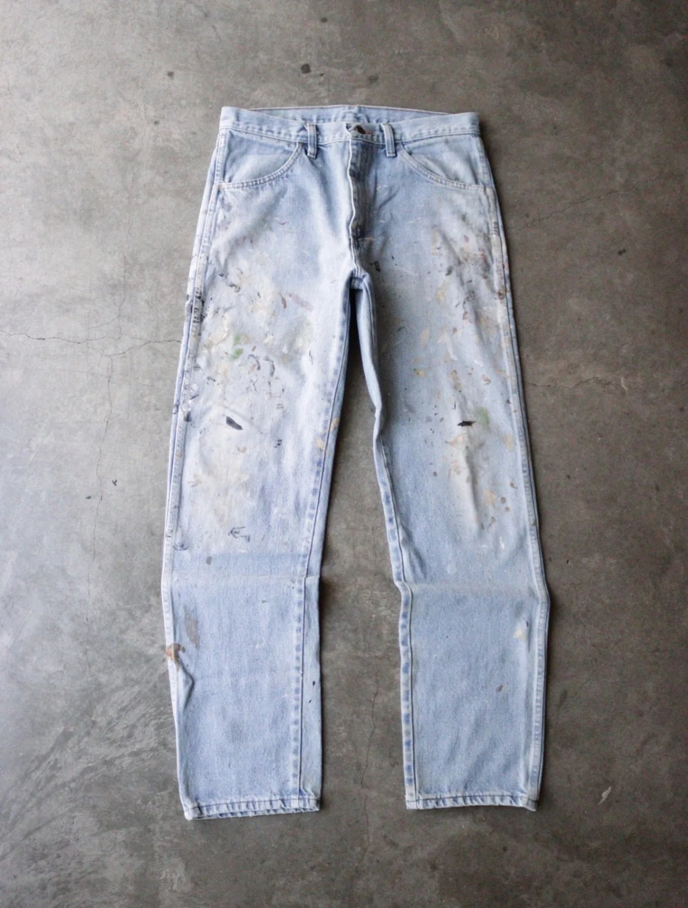 2000S PAINTED RUSTLER DENIM PANTS