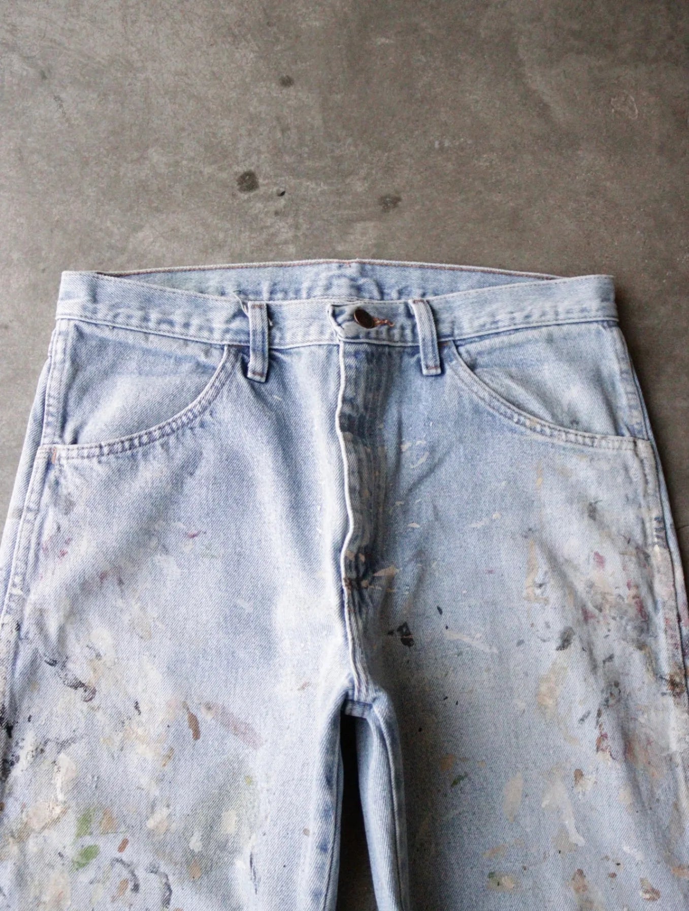 2000S PAINTED RUSTLER DENIM PANTS