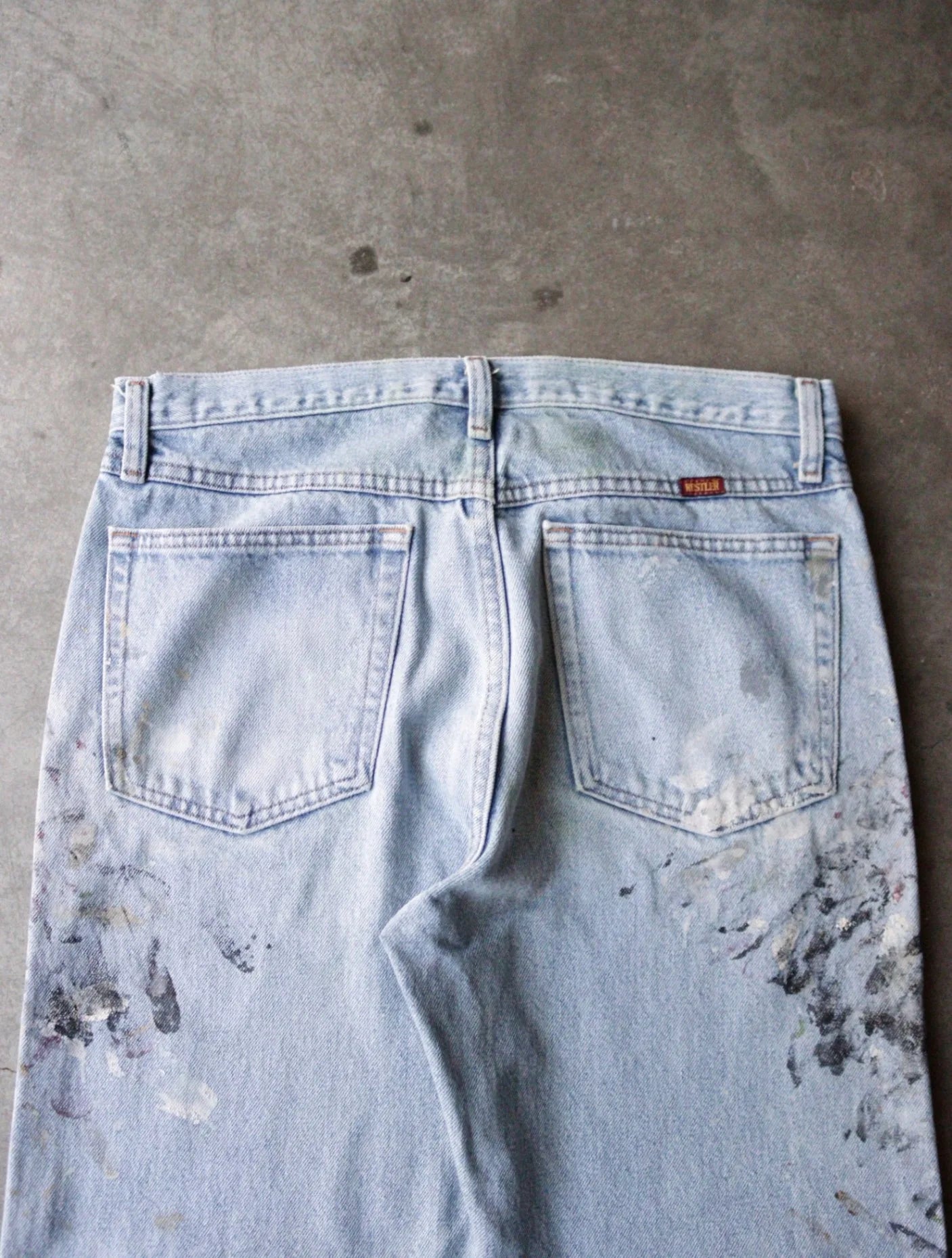 2000S PAINTED RUSTLER DENIM PANTS