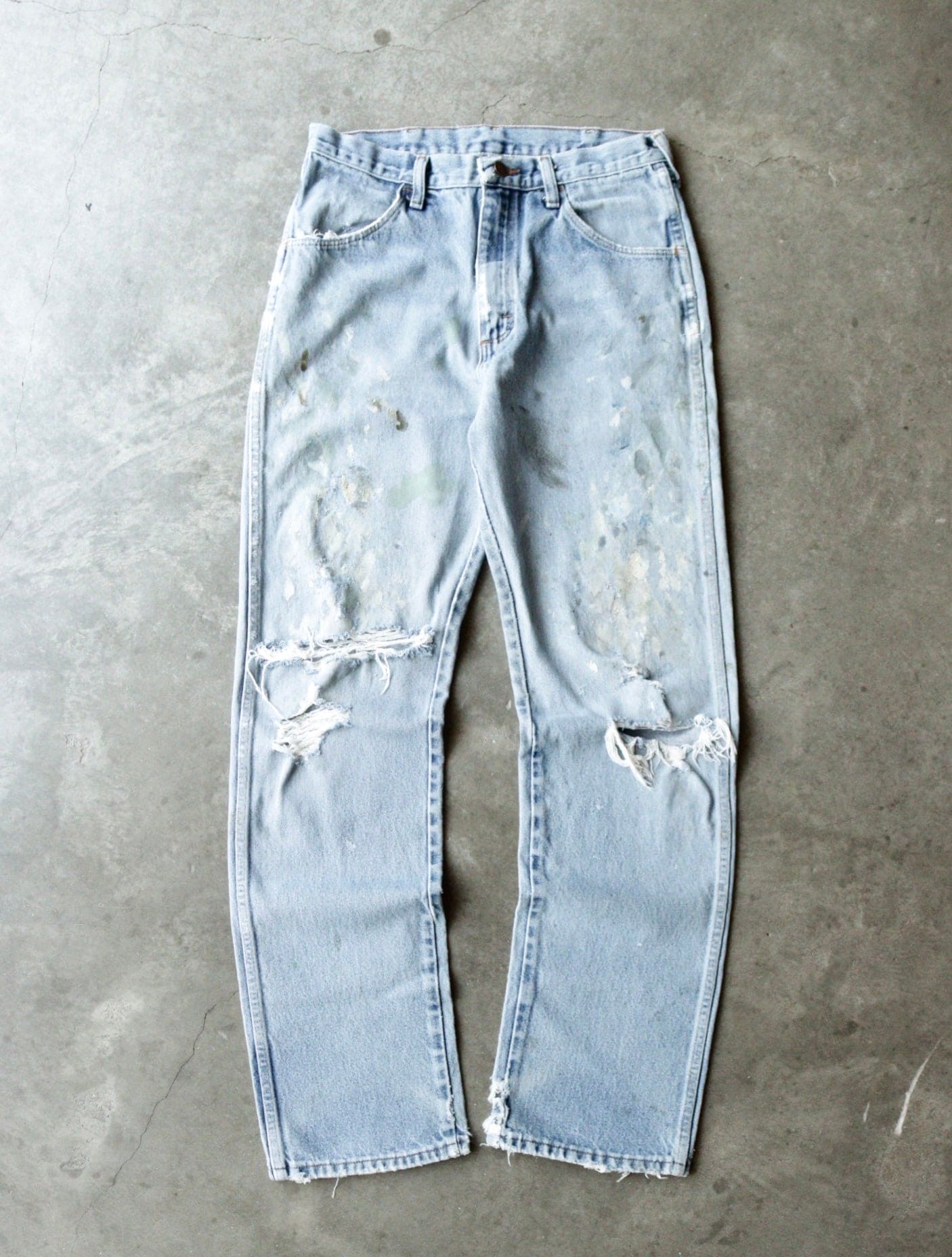 2000S PAINTED RUSTLER DENIM PANTS