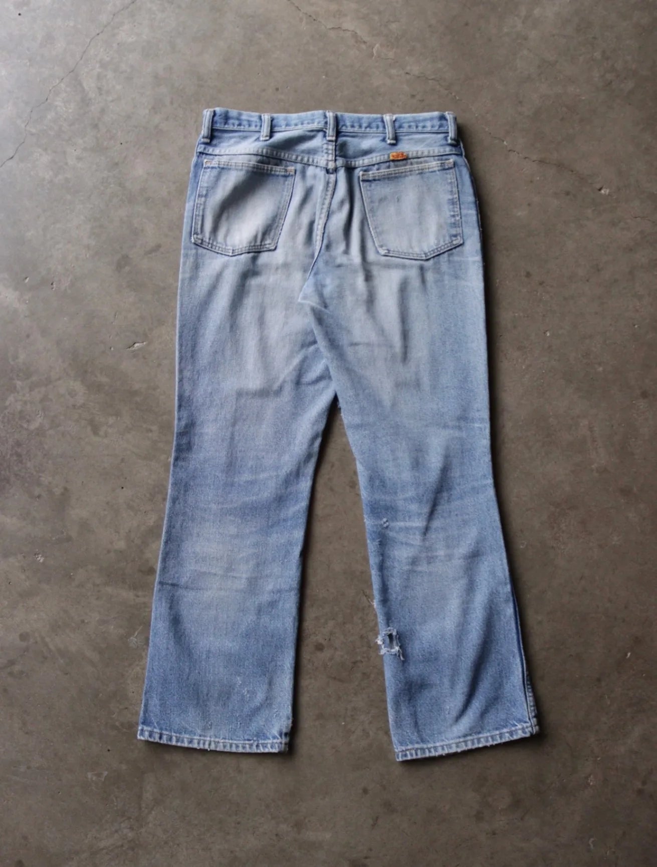 1990S THRASHED DENIM LEE PANTS